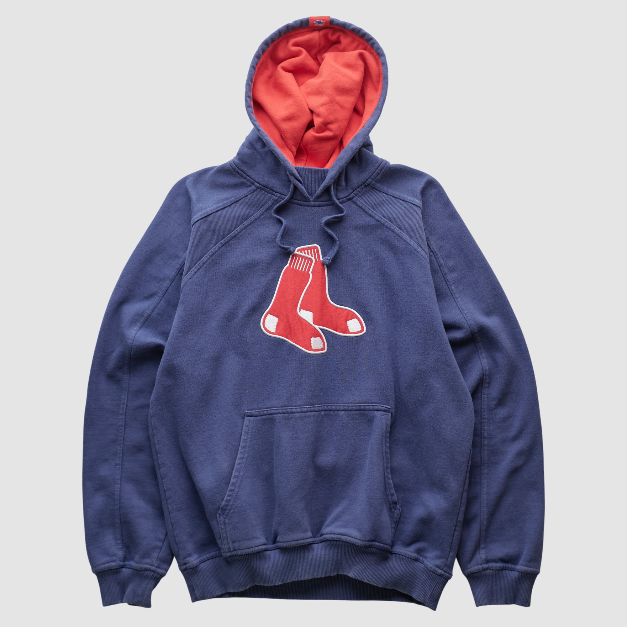 Boston Red Sox Genuine Merchandise 2000s Hooded Pullover Sweatshirt - Blue - S