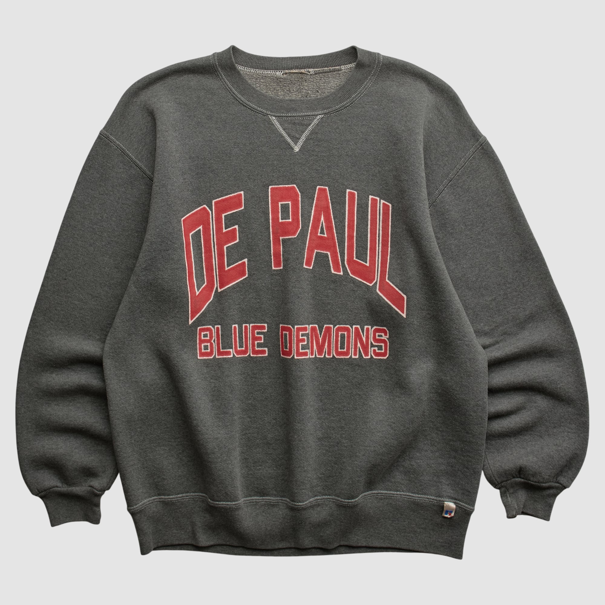 DePaul Blue Demons Russell 90s Sweatshirt - Dark Heather Gray - M