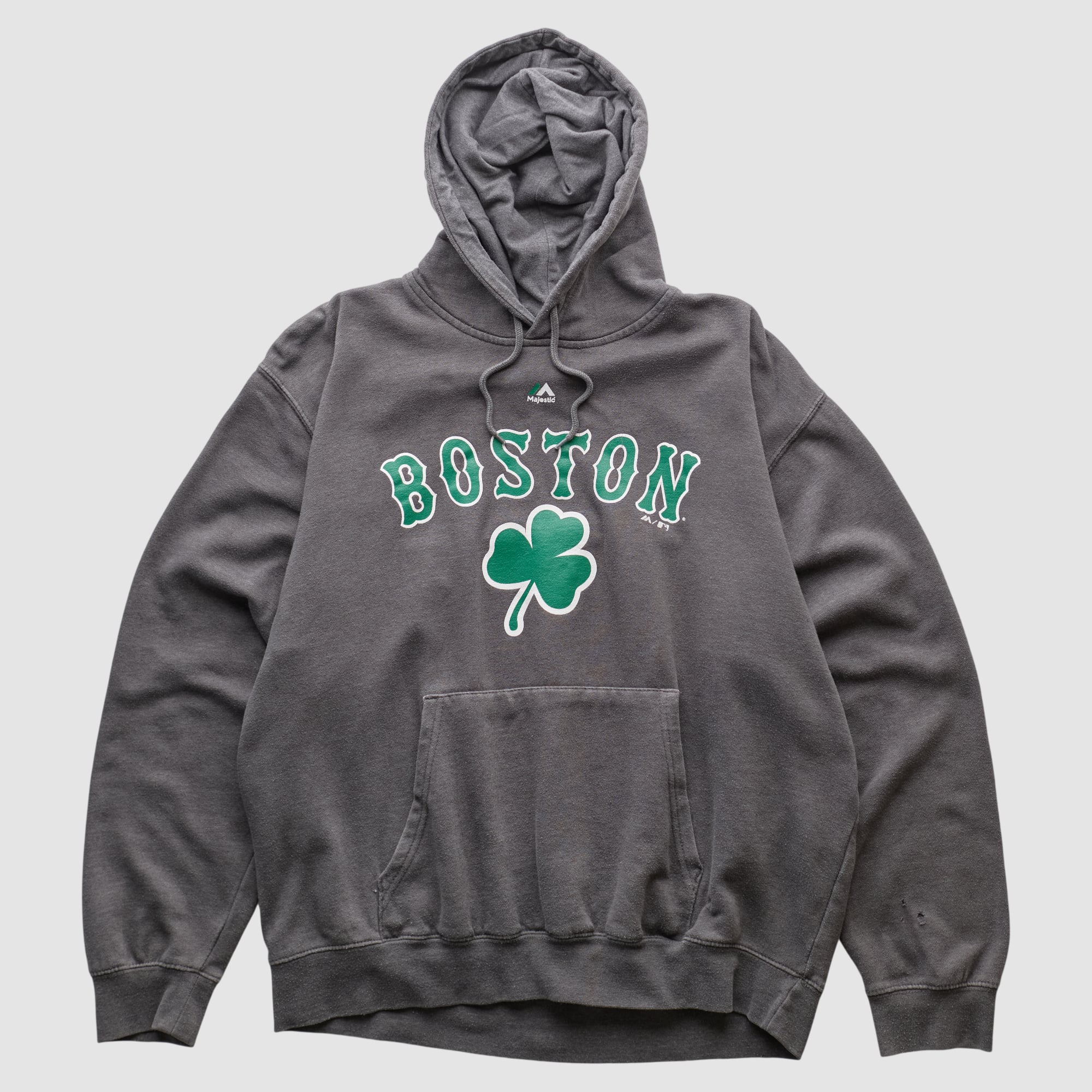 Boston Celtics Majestic 2010s Hooded Pullover Sweatshirt - Charcoal - M