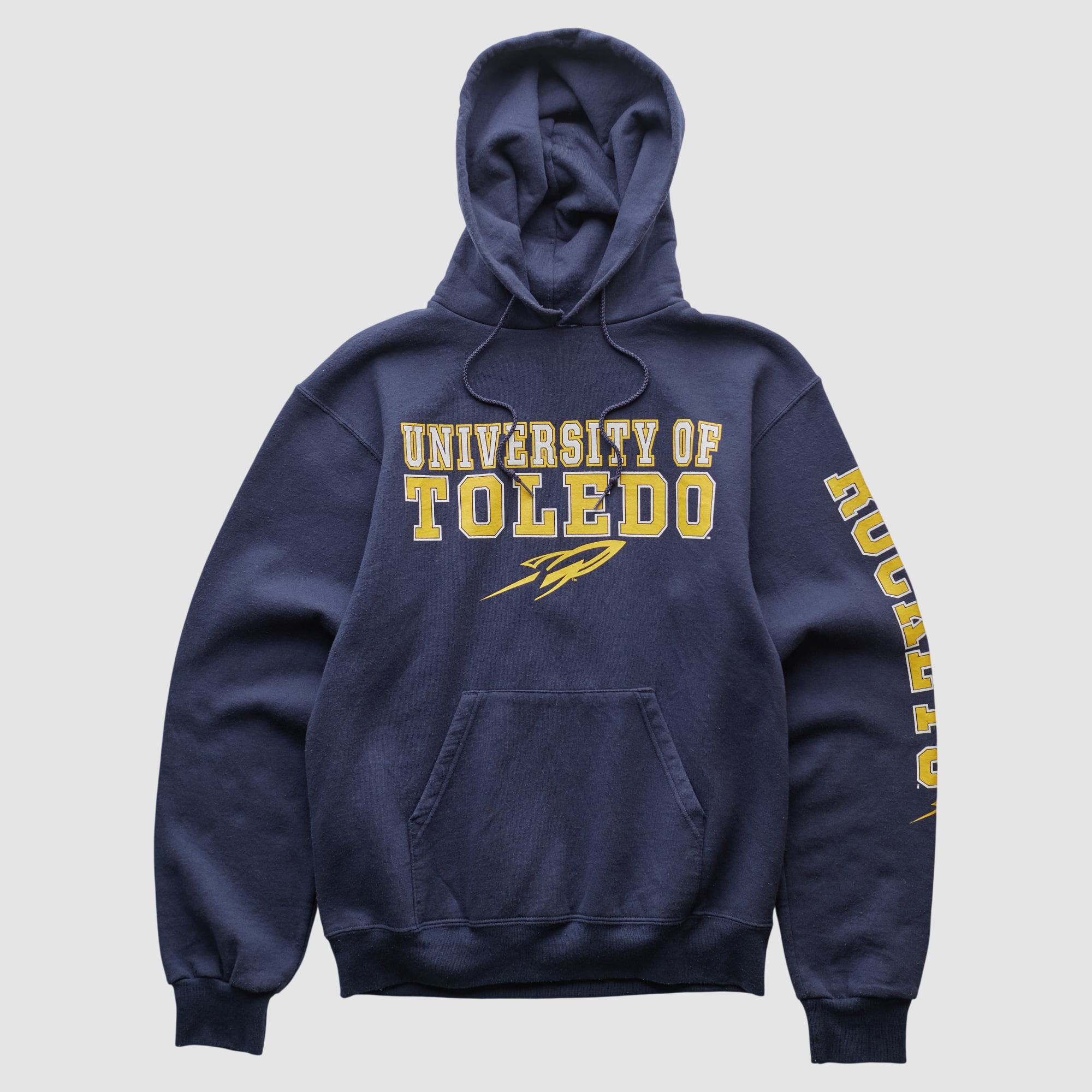 Toledo Rockets Champion 2000s Hooded Pullover Sweatshirt - Navy - XS