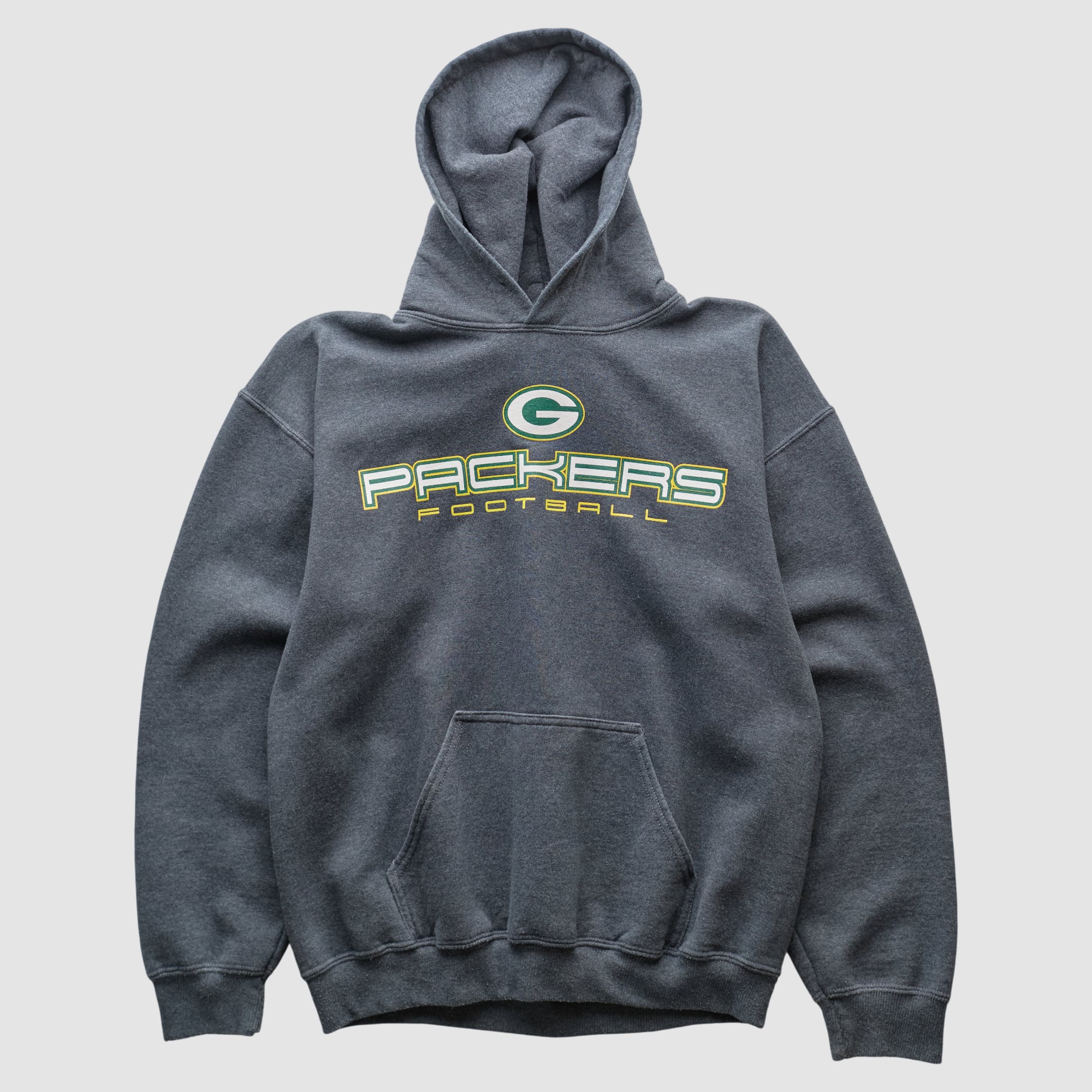 Green Bay Packers NFL 2010s Hooded Pullover Sweatshirt - Dark Heather Gray - S