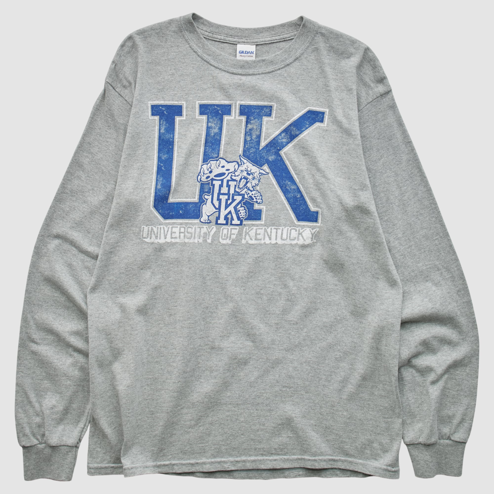 Kentucky Wildcats Gildan 2010s Long Sleeve T-shirt - Heather Gray - S