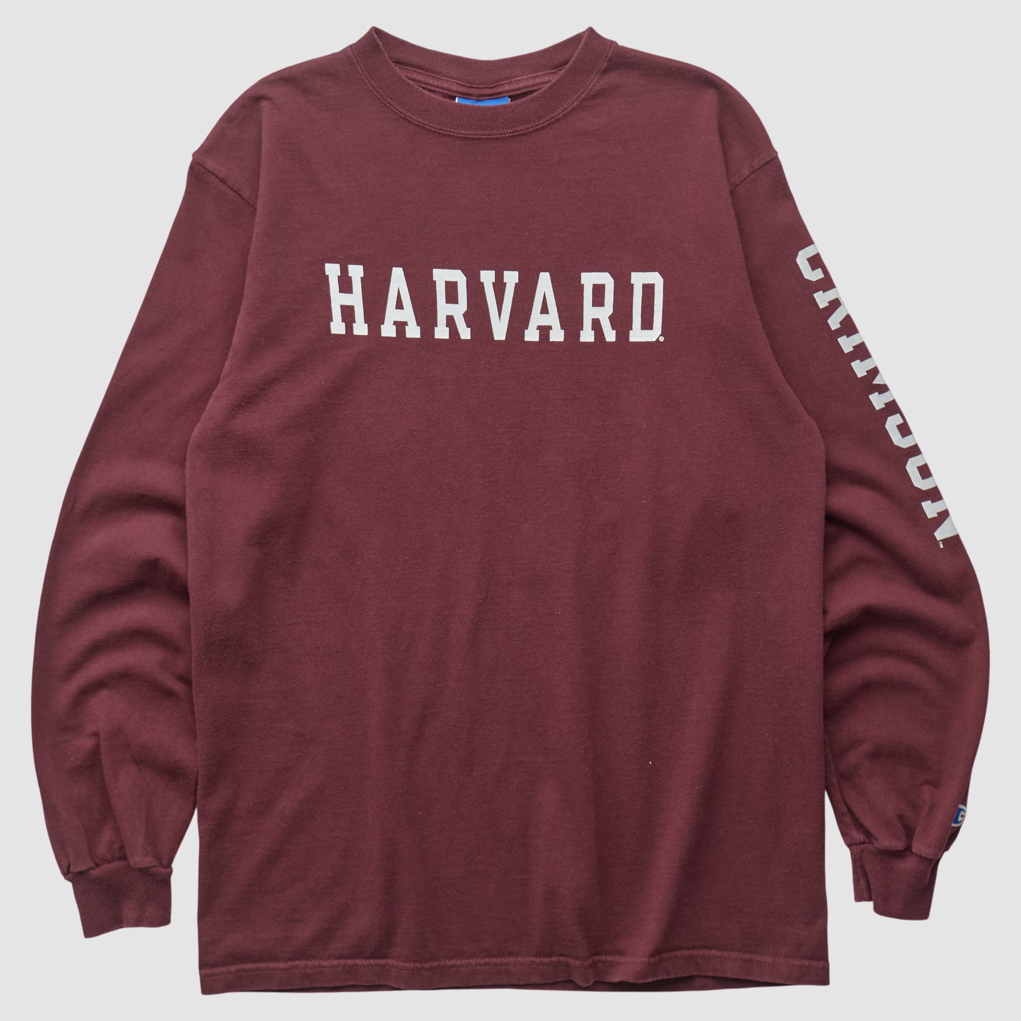 Harvard Crimson Champion 2000s Long Sleeve T-shirt - Maroon - S