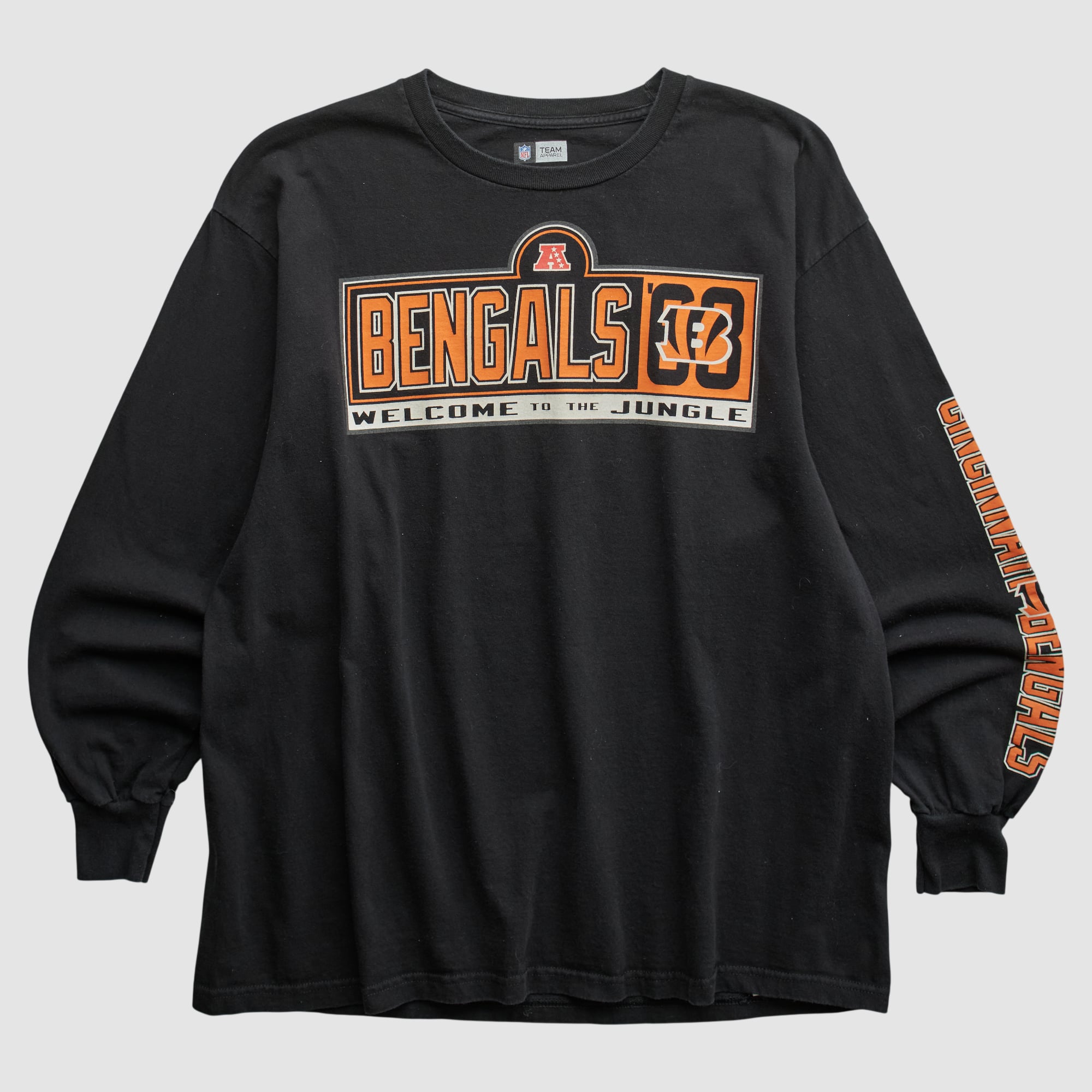 Cincinnati Bengals NFL 2010s Long Sleeve T-shirt - Black - L