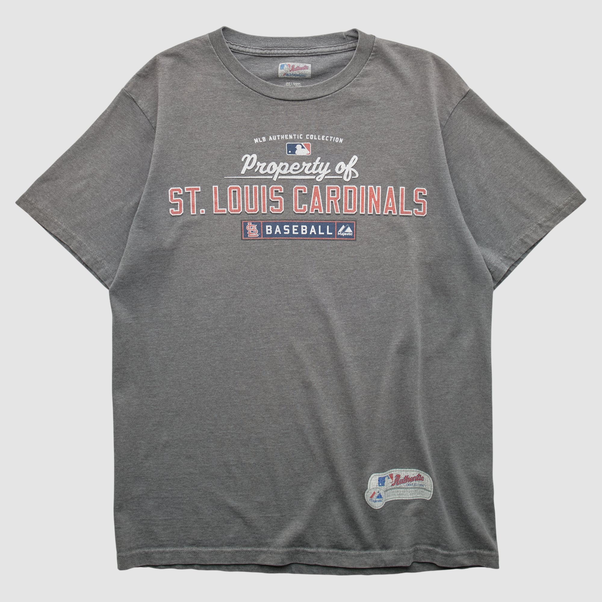 St. Louis Cardinals Majestic 2010s T-shirt - Dark Heather Gray - S