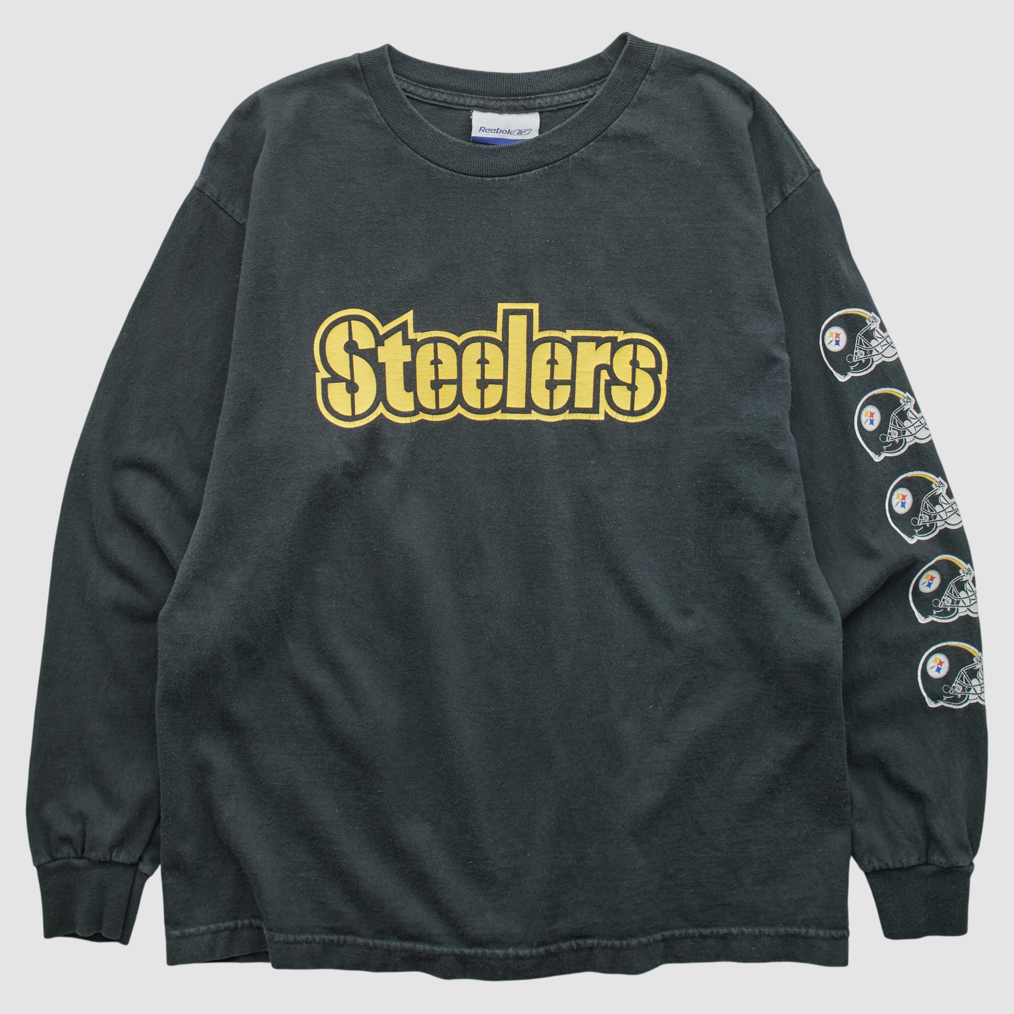 Pittsburgh Steelers Reebok 2000s Long Sleeve T-shirt - Black - S