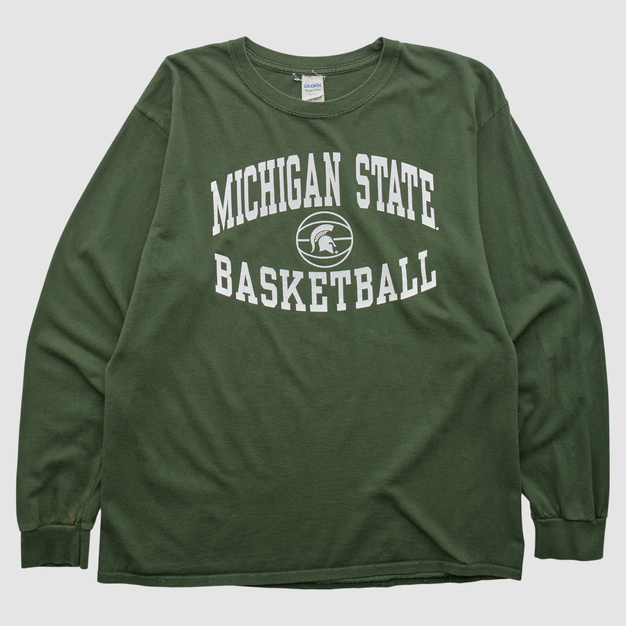 Michigan State Spartans Gildan 2010s Long Sleeve T-shirt - Green - M