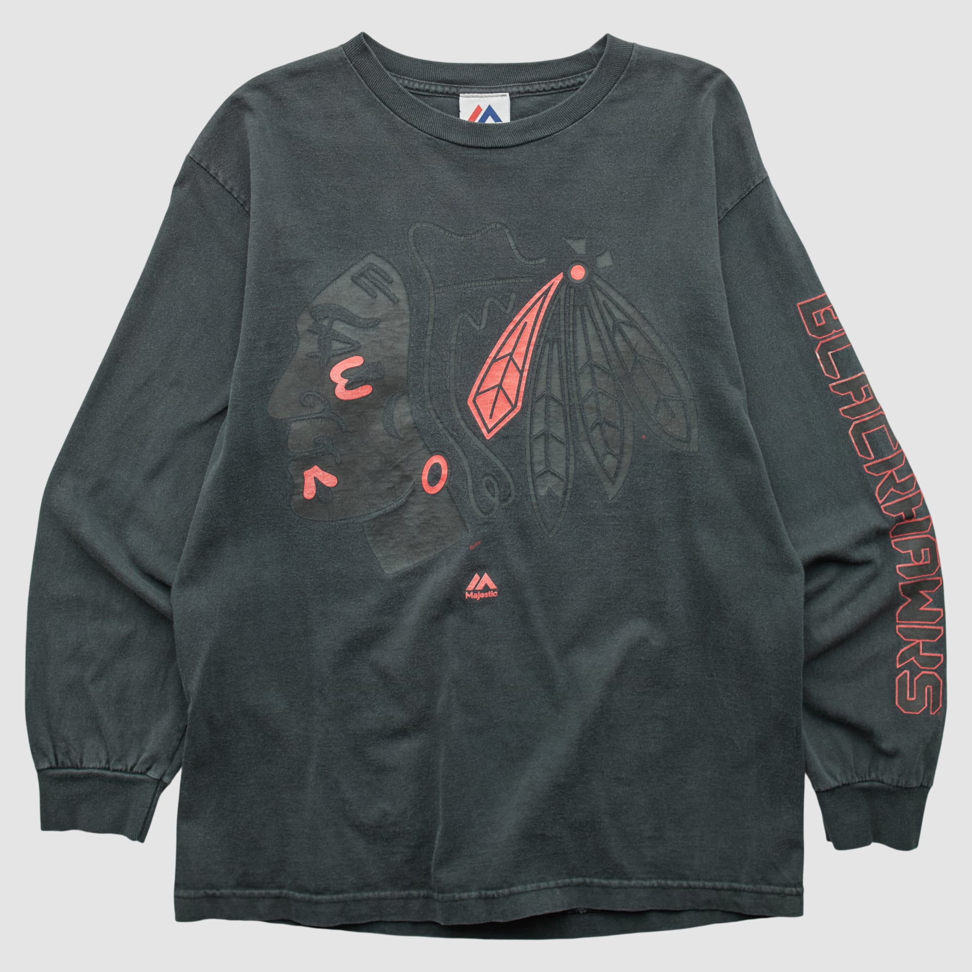 Chicago Blackhawks Majestic 2010s Long Sleeve T-shirt - Black - S