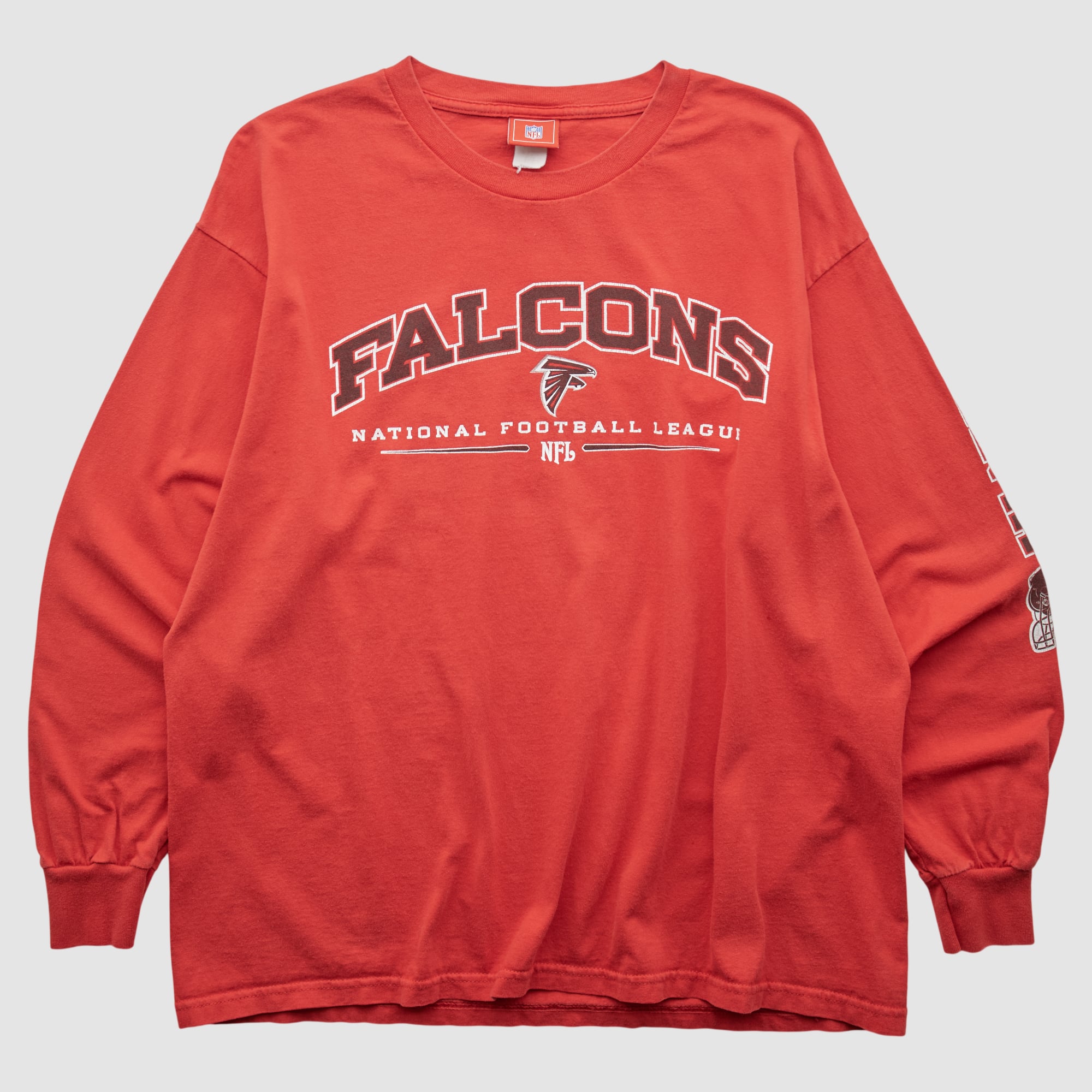 Atlanta Falcons NFL 2000s Long Sleeve T-shirt - Red - XL