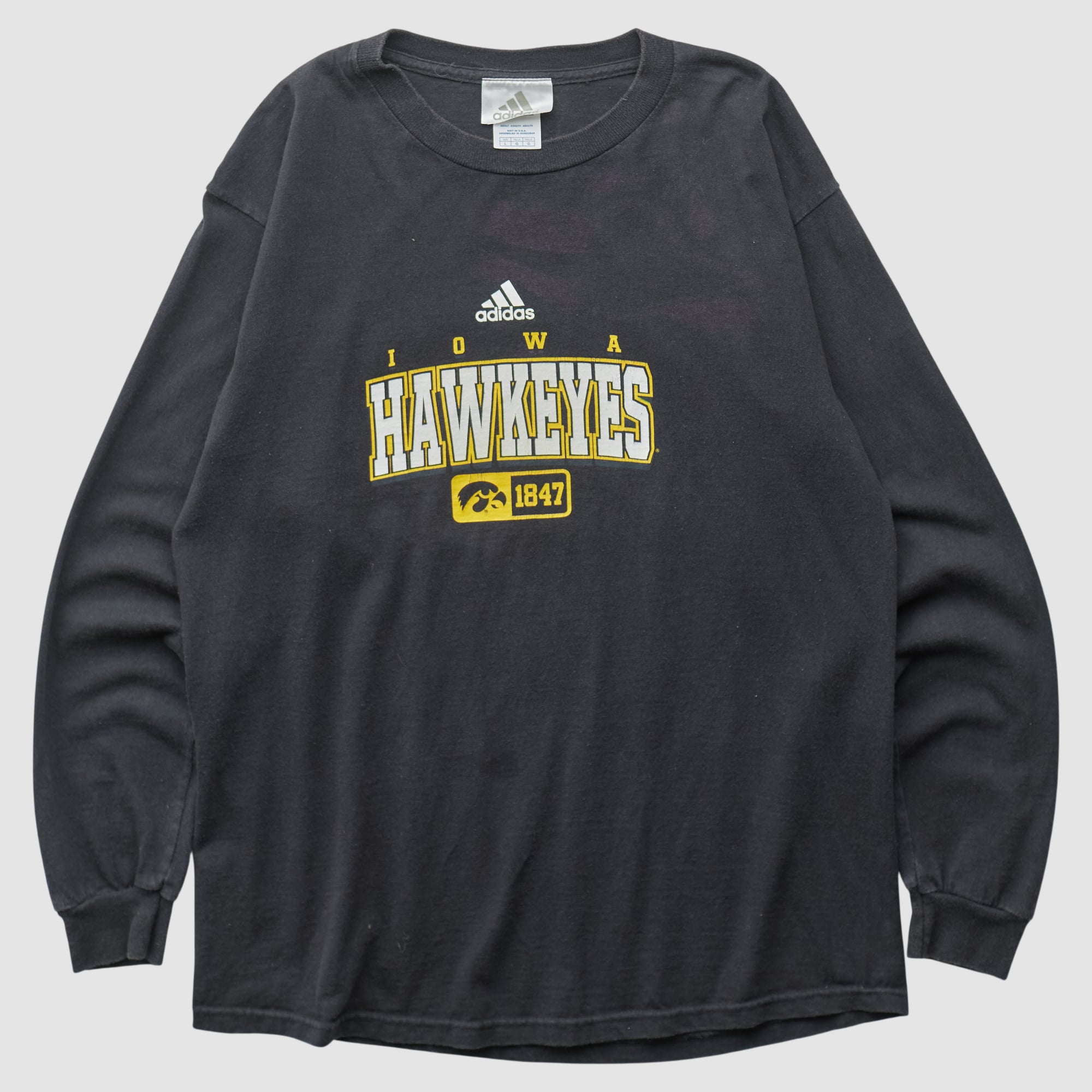 Iowa Hawkeyes Adidas 2000s Sweatshirt - Black - S