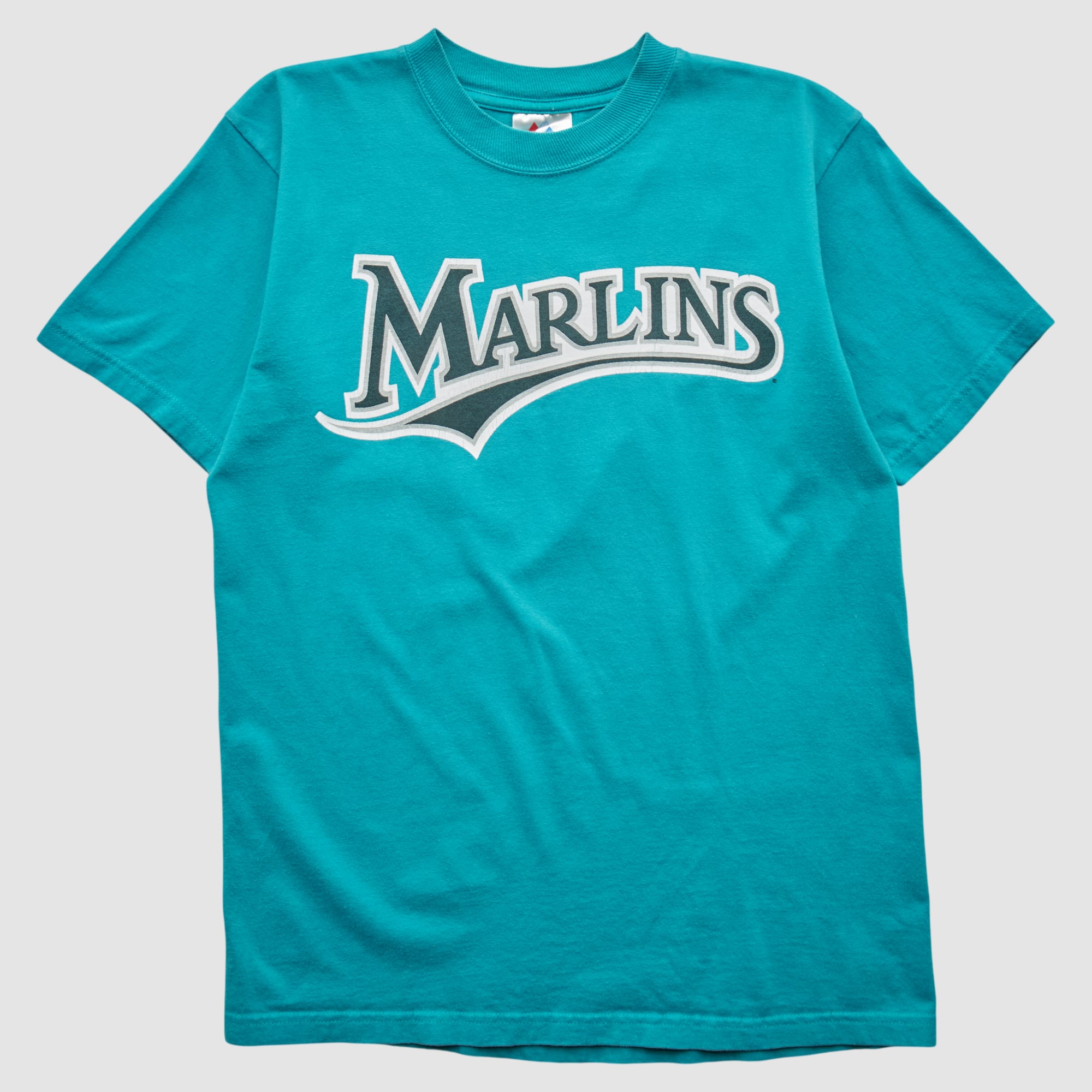 Miami Marlins Majestic 2000s T-shirt - Teal - XS