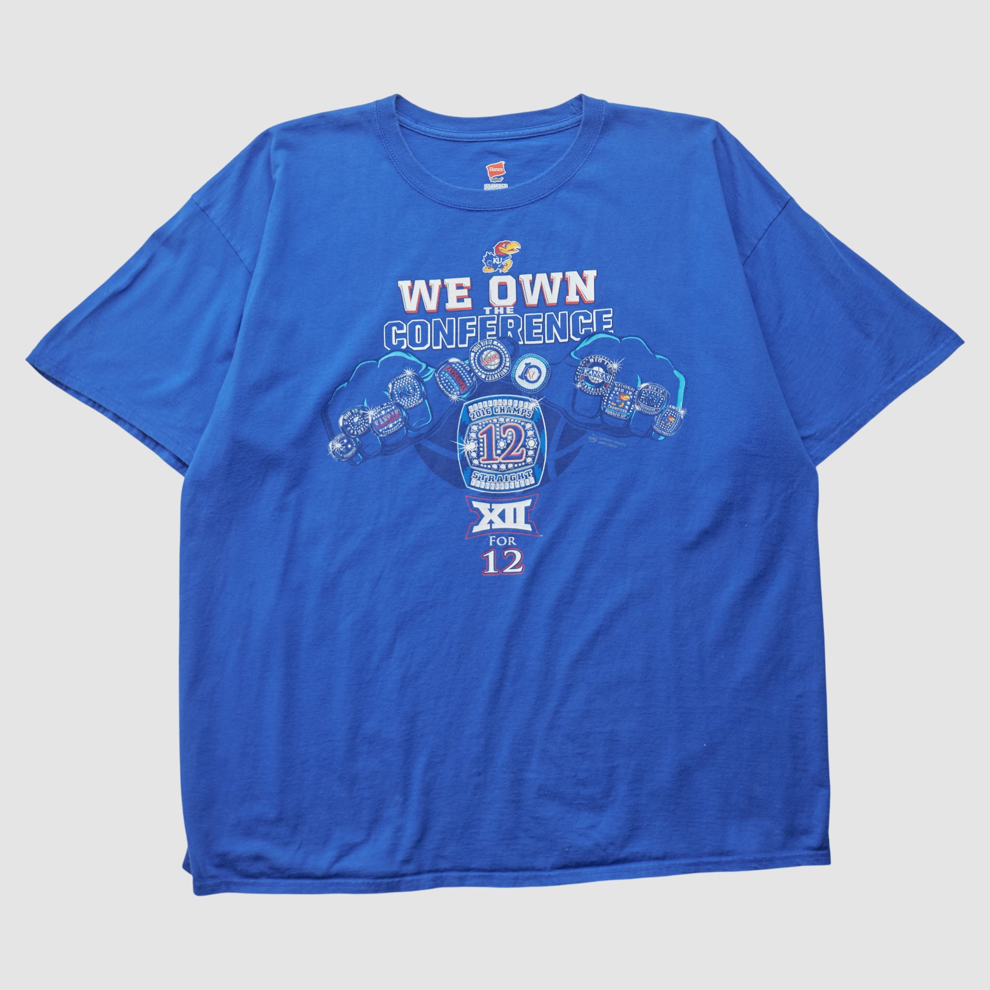Kansas Jayhawks Hanes 2016 T-shirt - Blue - XL