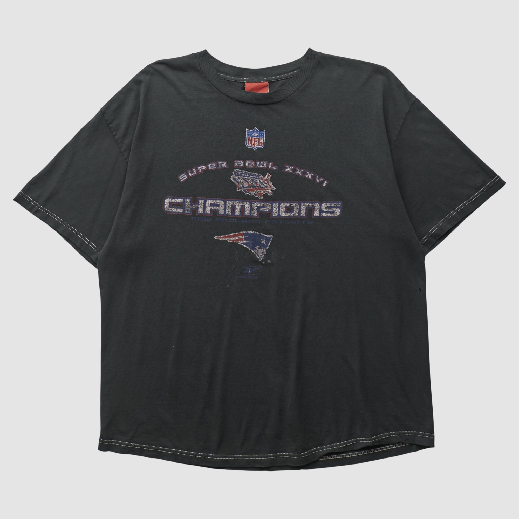 New England Patriots Reebok 2000s T-shirt - Black - XL