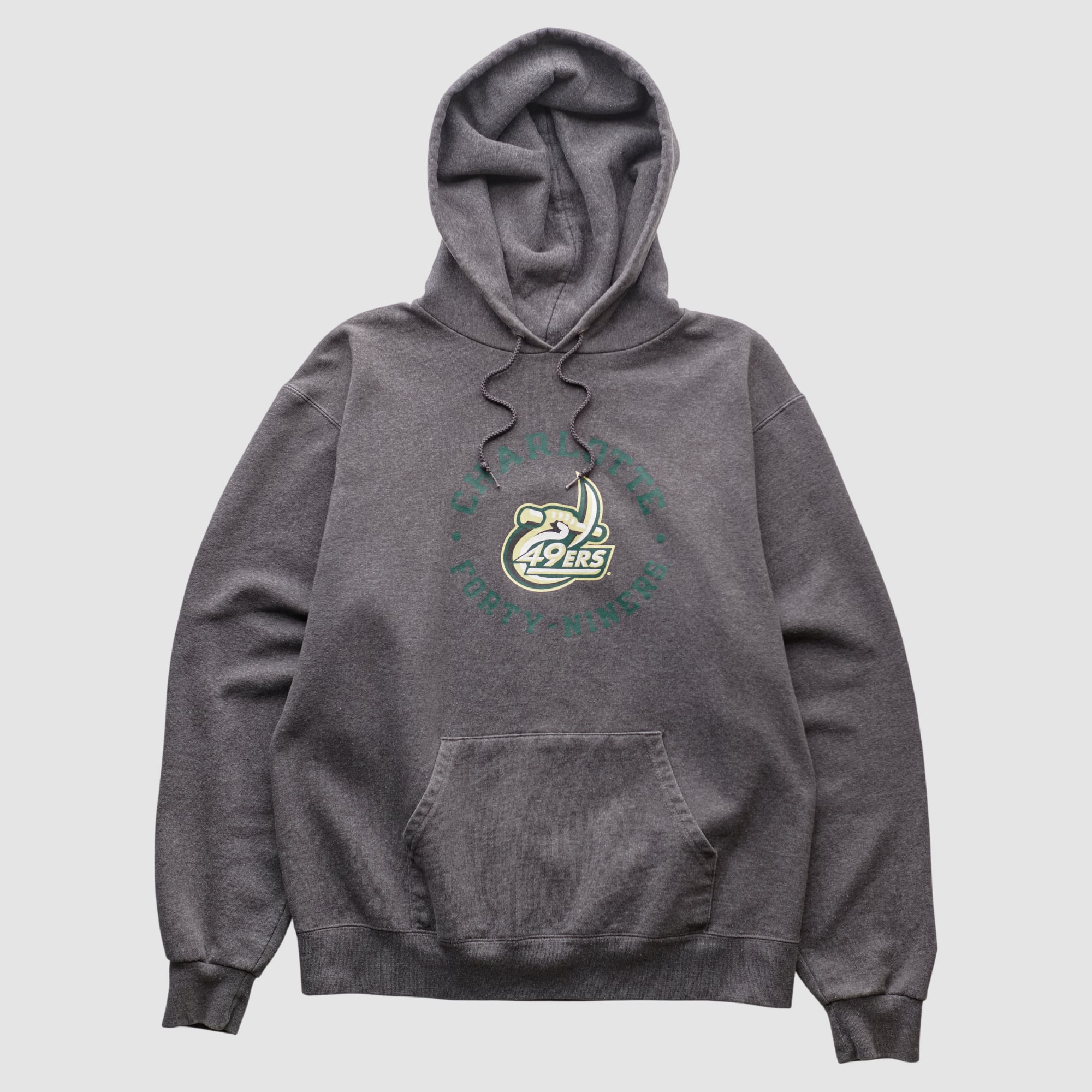 Charlotte 49ers Champion 2000s Hooded Pullover Sweatshirt - Charcoal - S