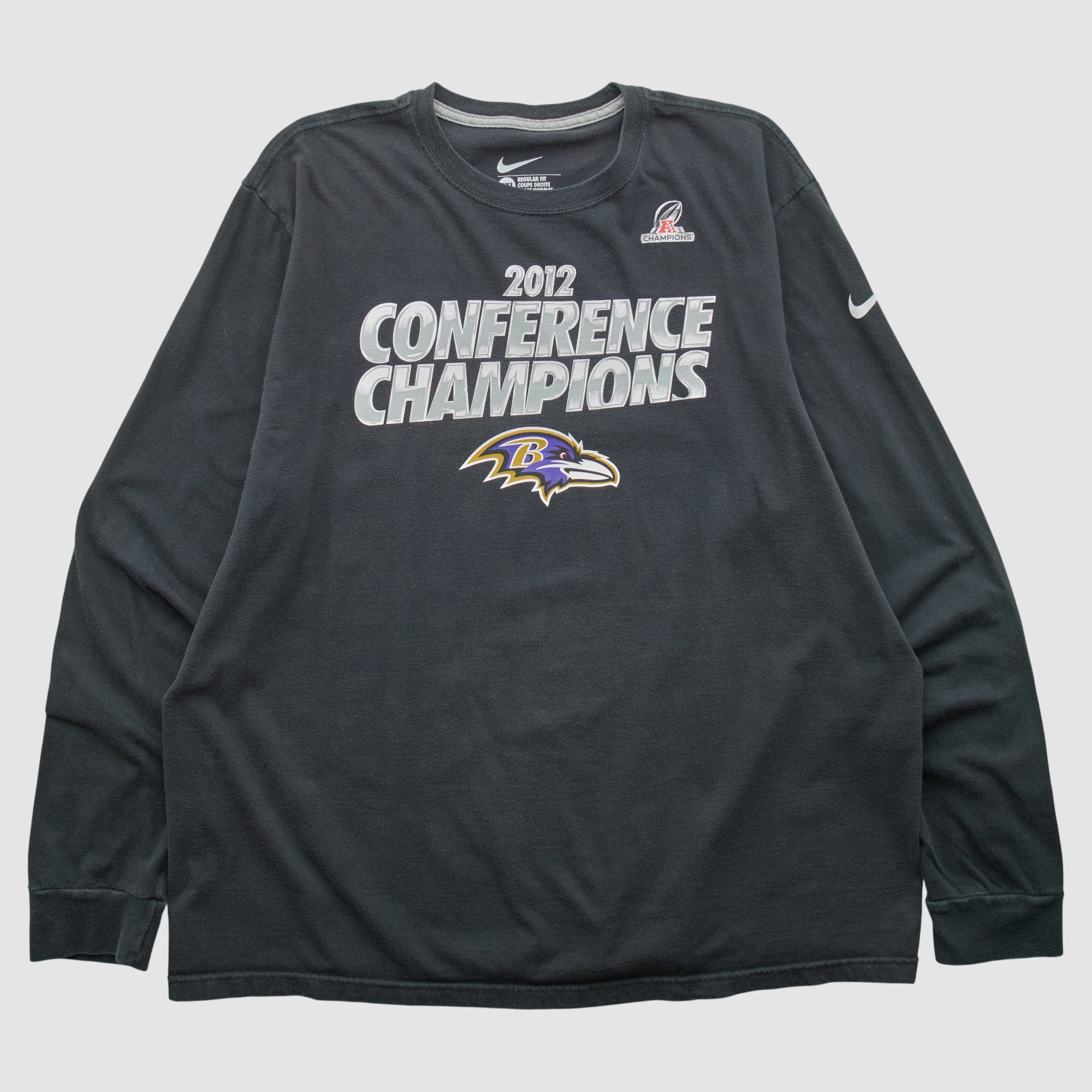 Baltimore Ravens Nike 2012 Long Sleeve T-shirt - Black - 2XL