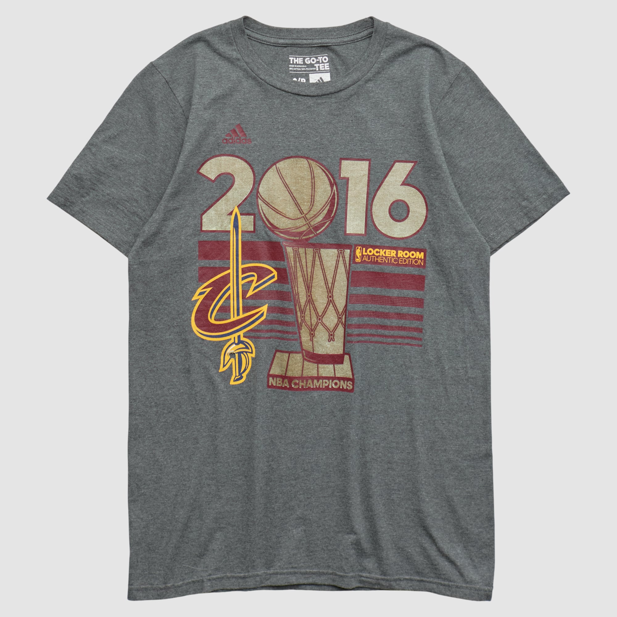 Cleveland Cavaliers Adidas 2016 T-shirt - Dark Heather Gray - XS