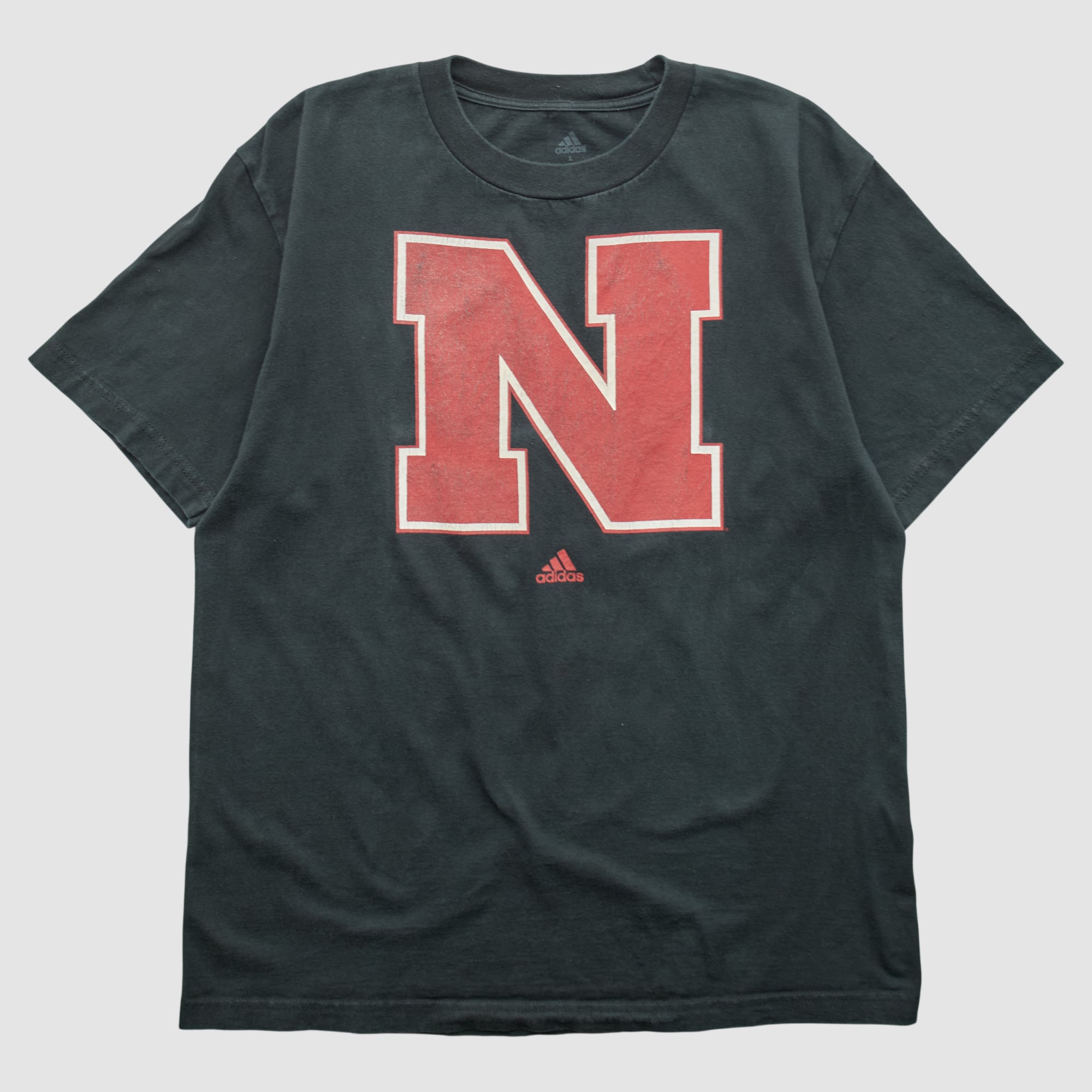 Nebraska Huskers Adidas 2010s T-shirt - Black - S