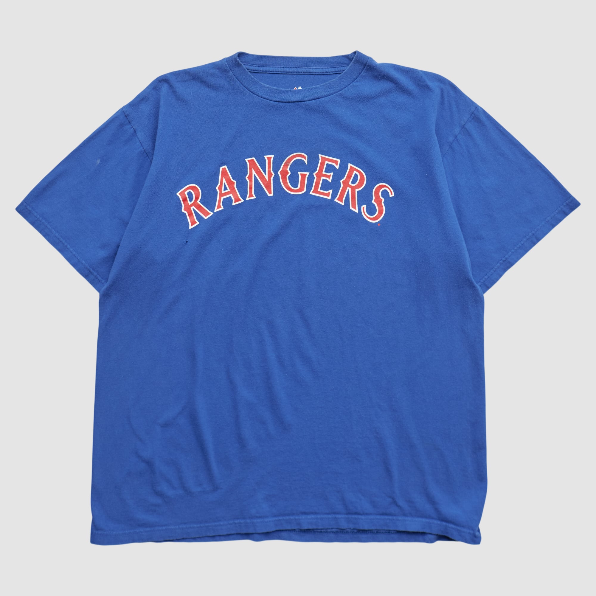Texas Rangers Majestic 2010s T-shirt - Blue - M