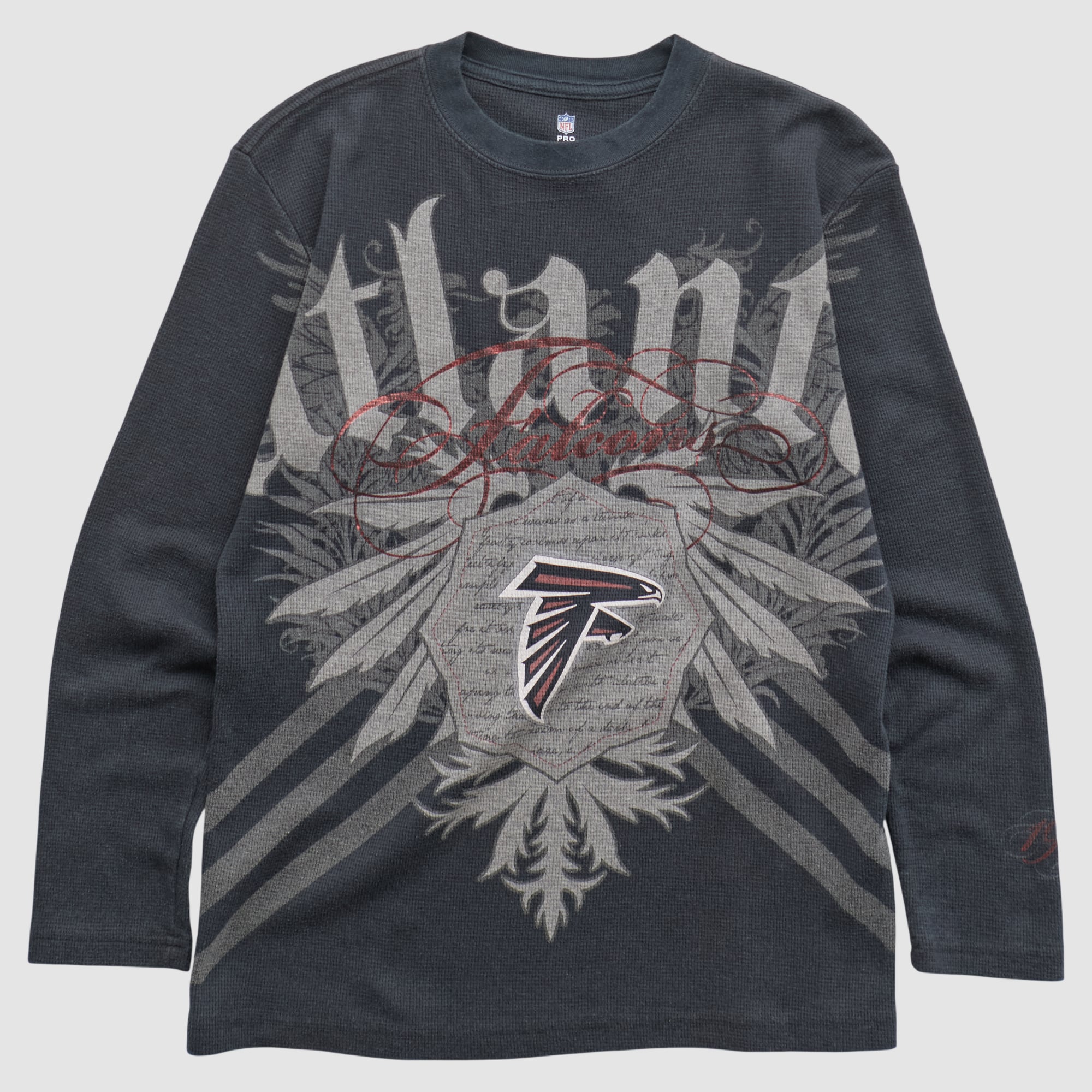 Atlanta Falcons NFL 2010s Long Sleeve Top - Charcoal - XS