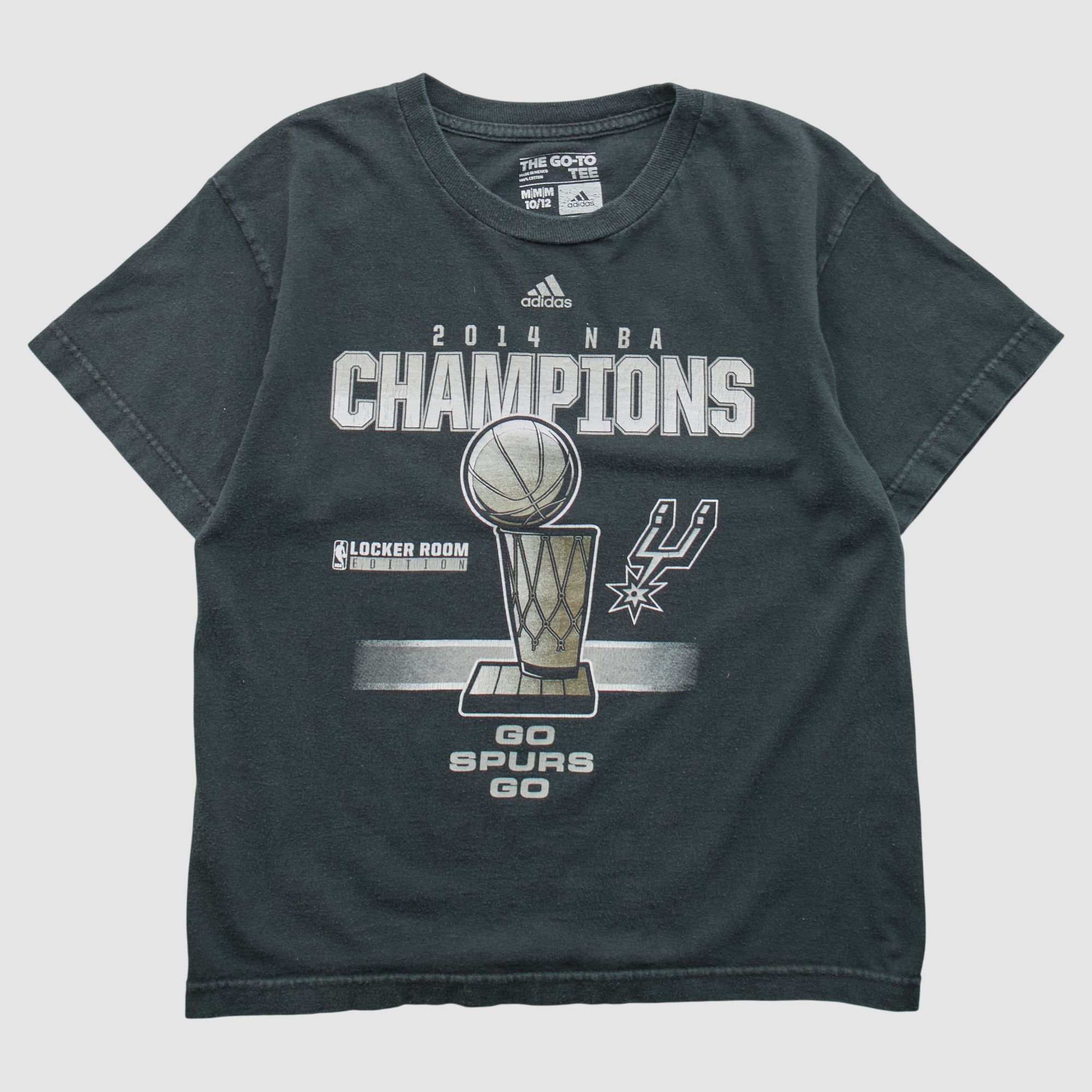 San Antonio Spurs Adidas 2014 T-shirt - Black - XS
