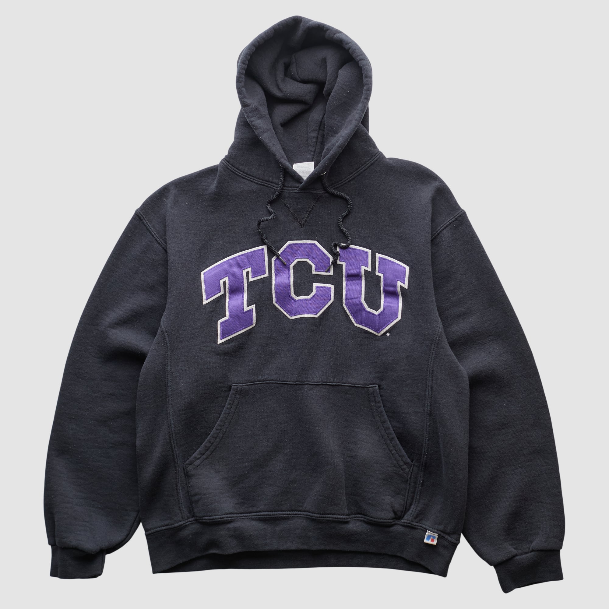 TCU Horned Frogs Russell 2000s Hooded Pullover Sweatshirt - Black - S