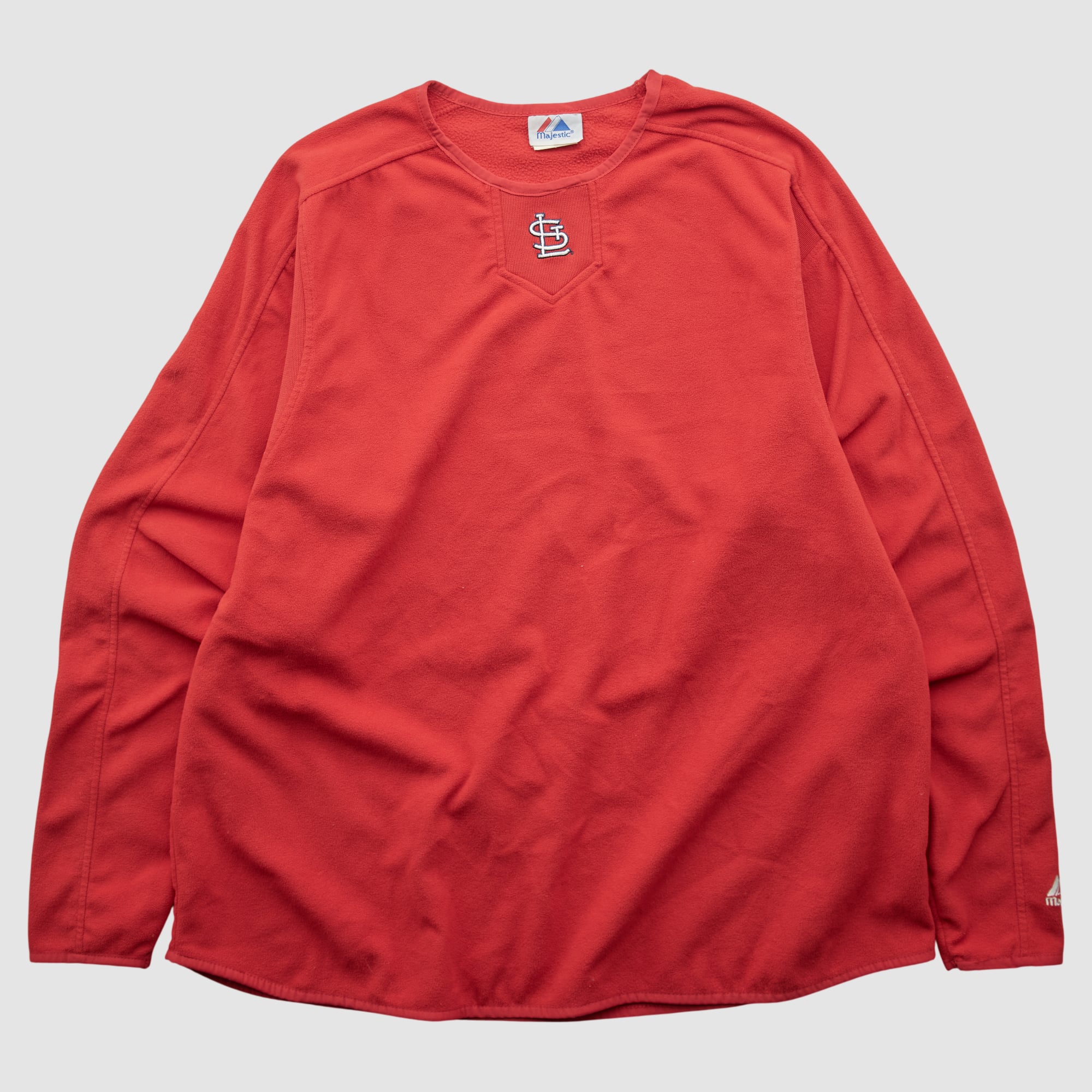 St. Louis Cardinals Majestic 2000s Long Sleeve Top - Red - 3XL