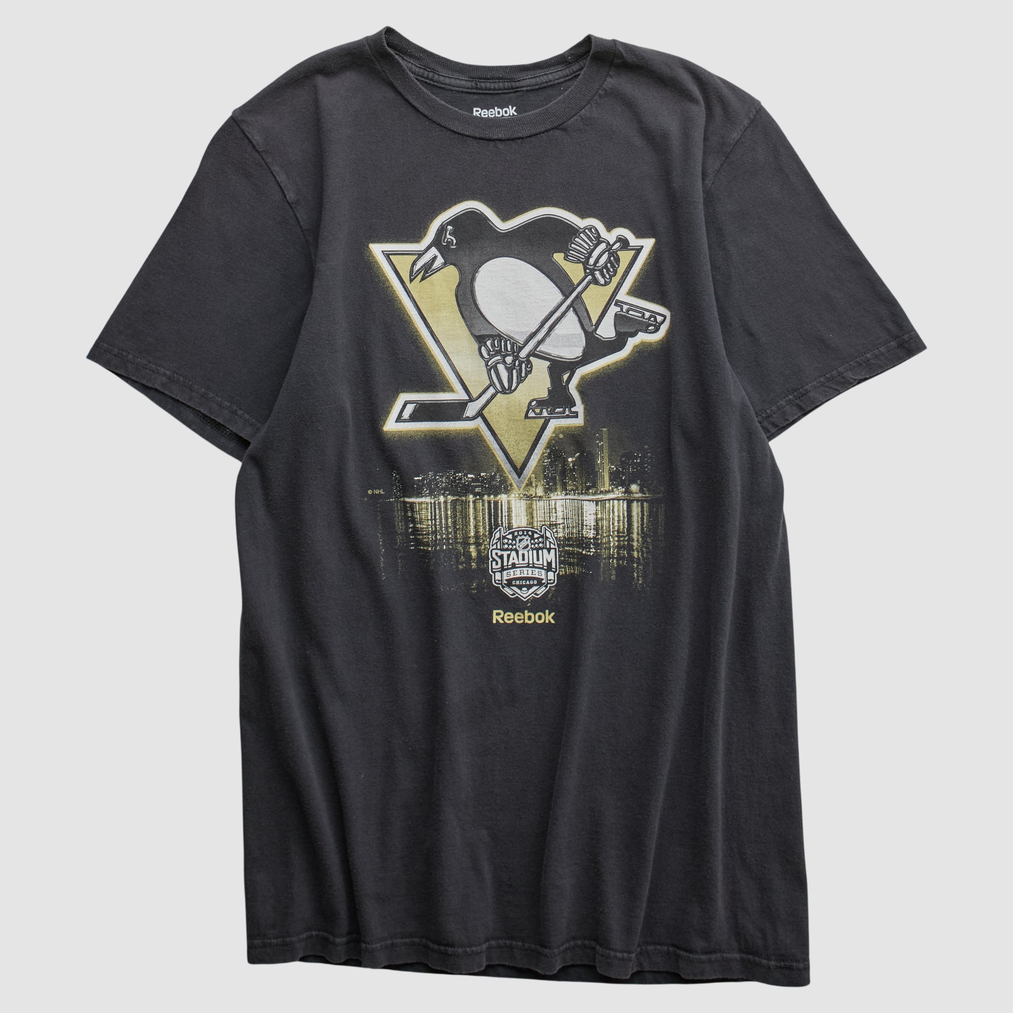 Pittsburgh Penguins Reebok 2010s T-shirt - Black - S