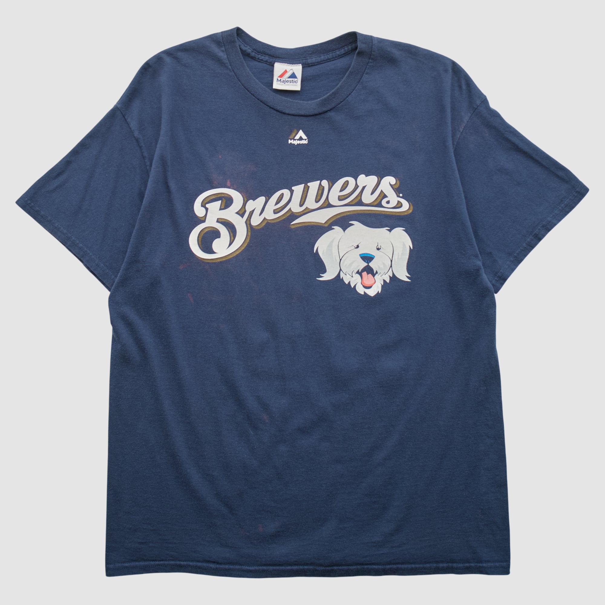Milwaukee Brewers Majestic 2010s T-shirt - Navy - M