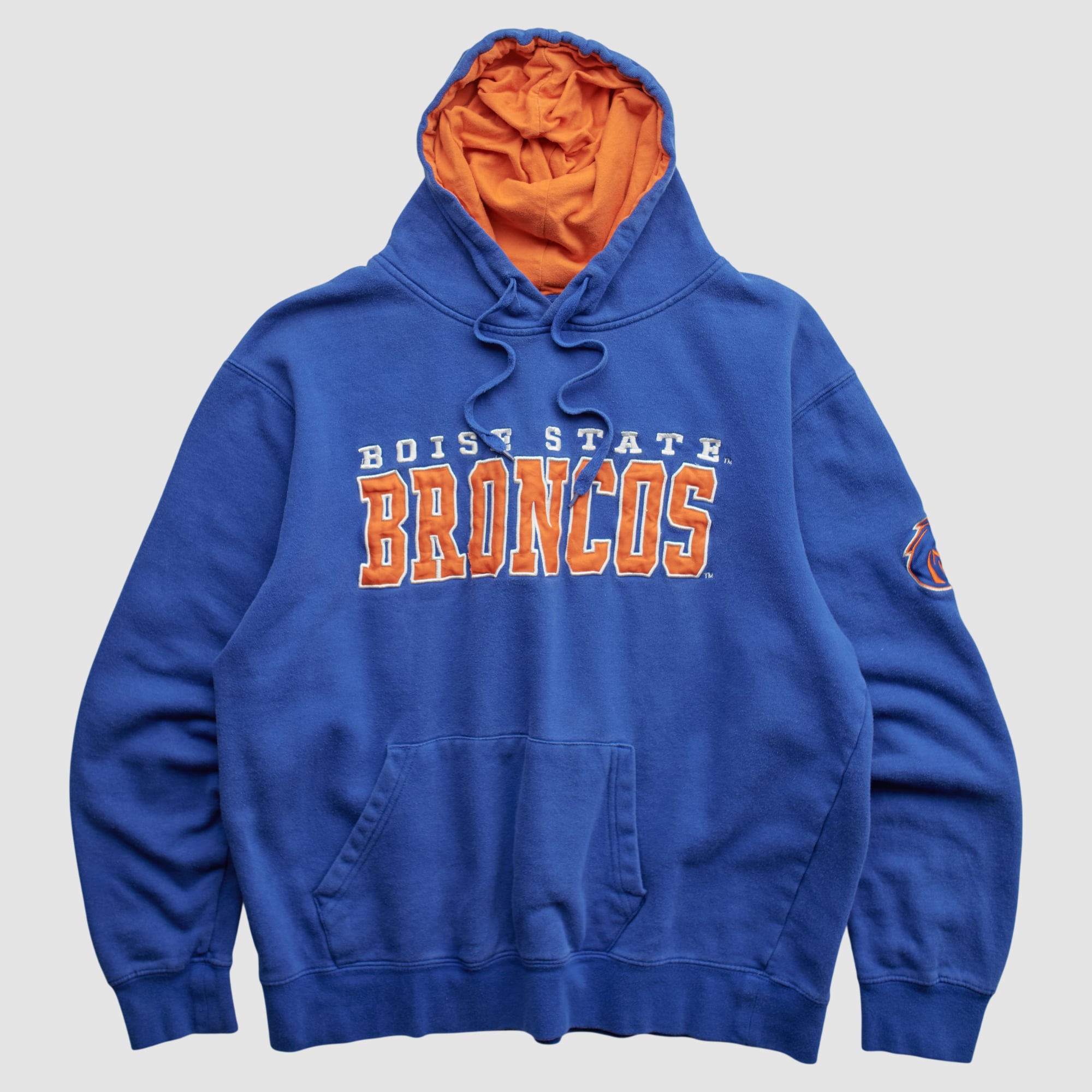 Boise State Broncos Stadium Athletic 2010s Hooded Pullover Sweatshirt - Blue - M