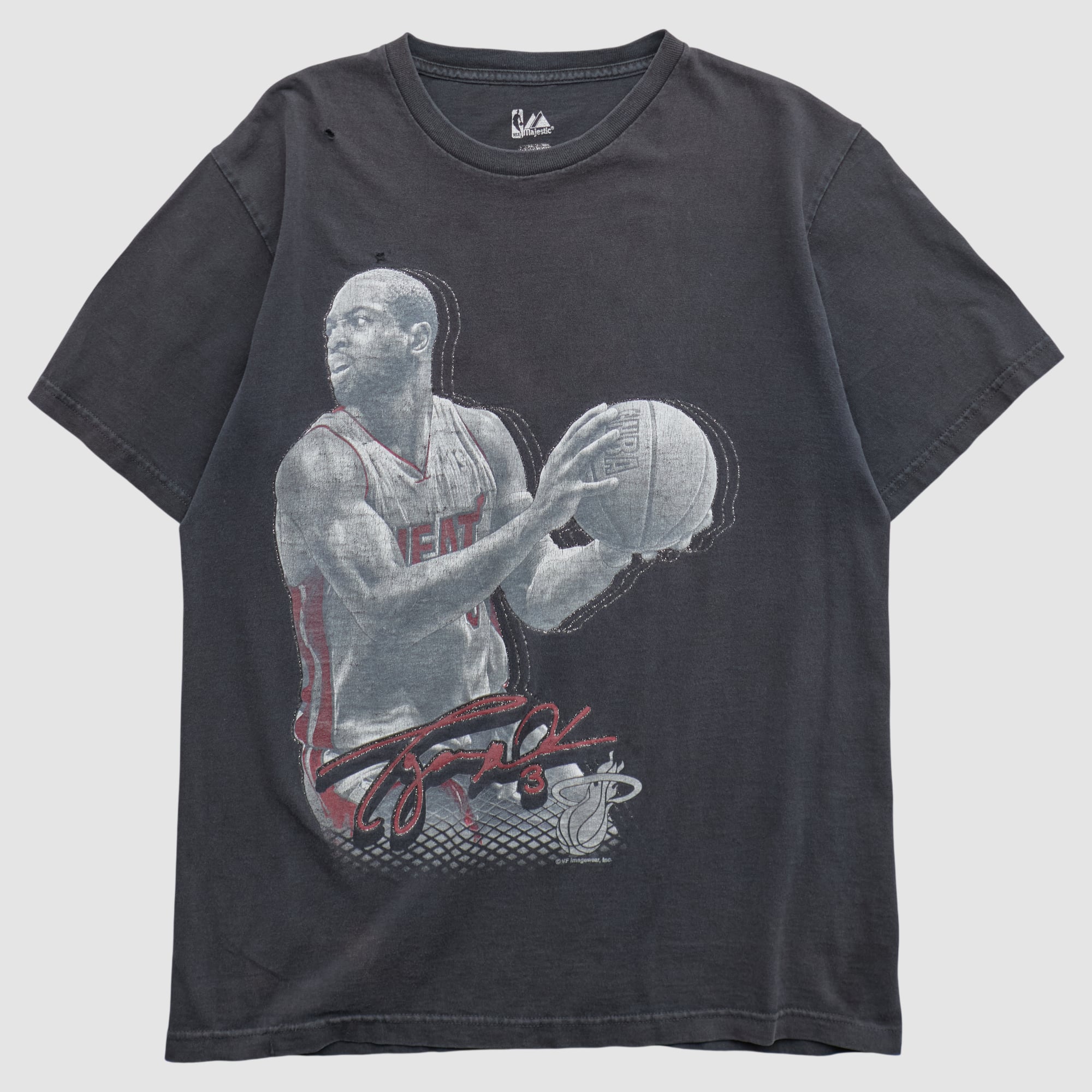 Dwayne Wade Majestic 2010s T-shirt - Black - M