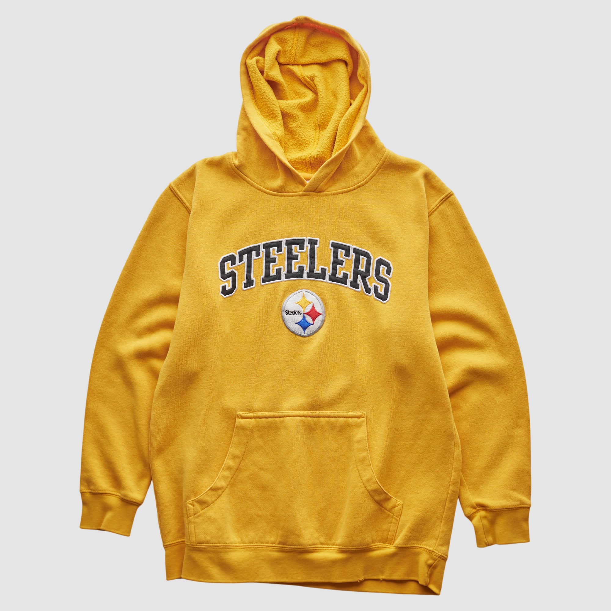 Pittsburgh Steelers NFL 2000s Hooded Pullover Sweatshirt - Yellow - Yth XL
