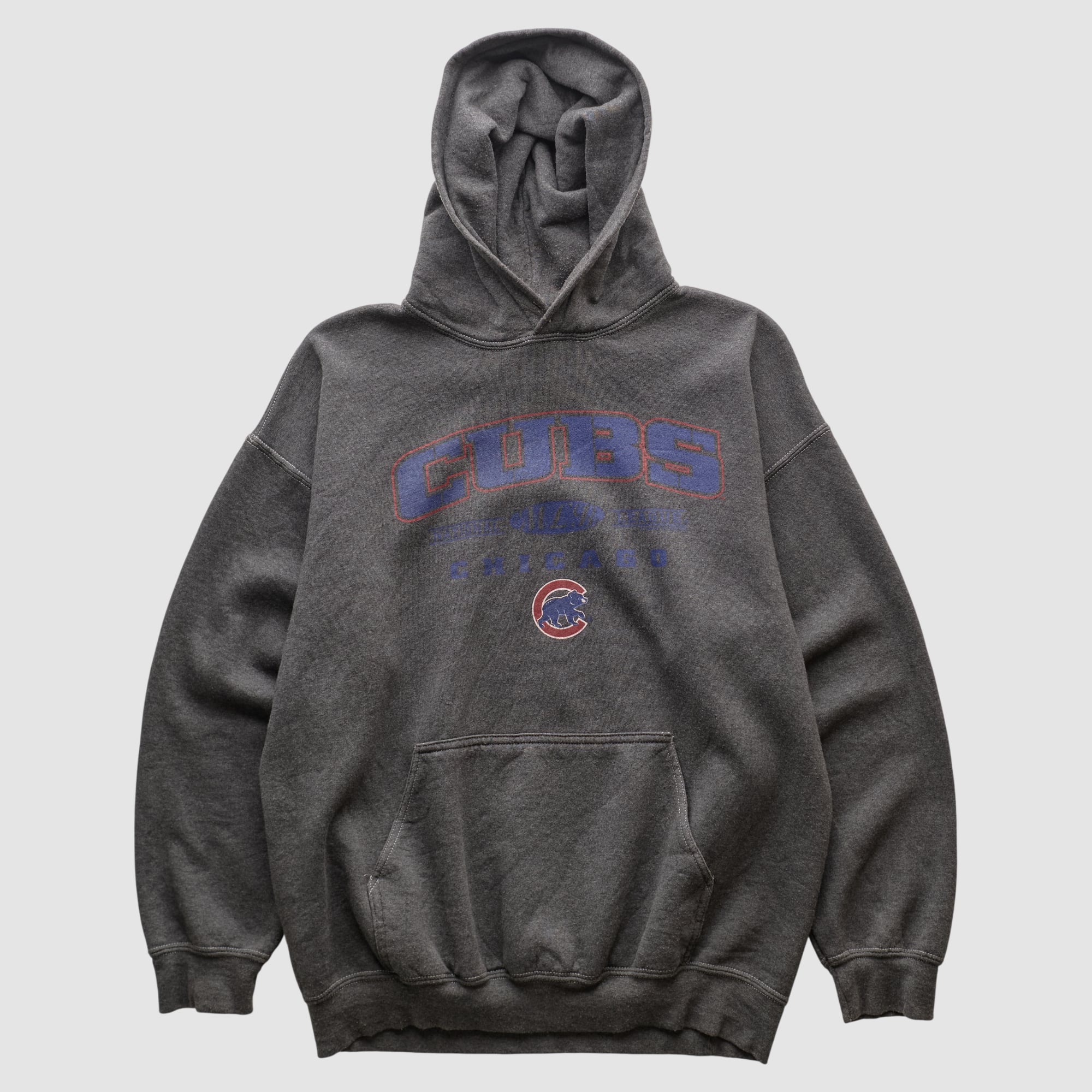 Chicago Cubs CSA 2000s Hooded Pullover Sweatshirt - Charcoal - L