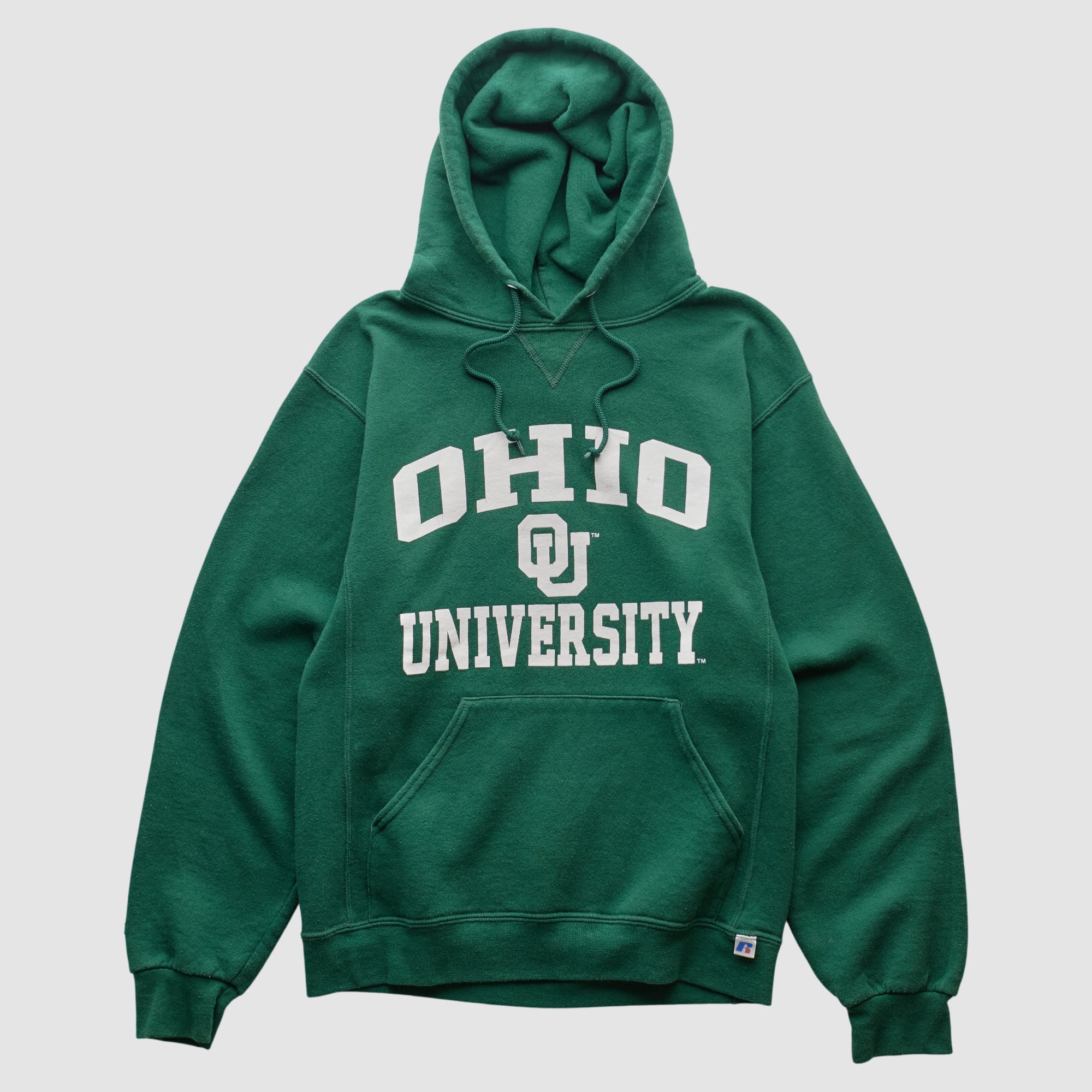 Ohio Bobcats Russell 2000s Hooded Pullover Sweatshirt - Green - XS