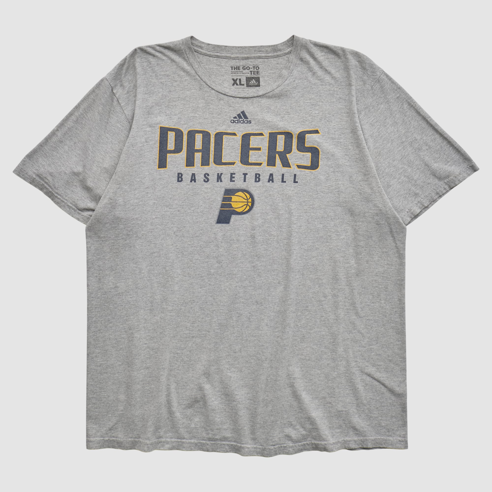 Indiana Pacers Adidas 2010s T-shirt - Heather Gray - XL