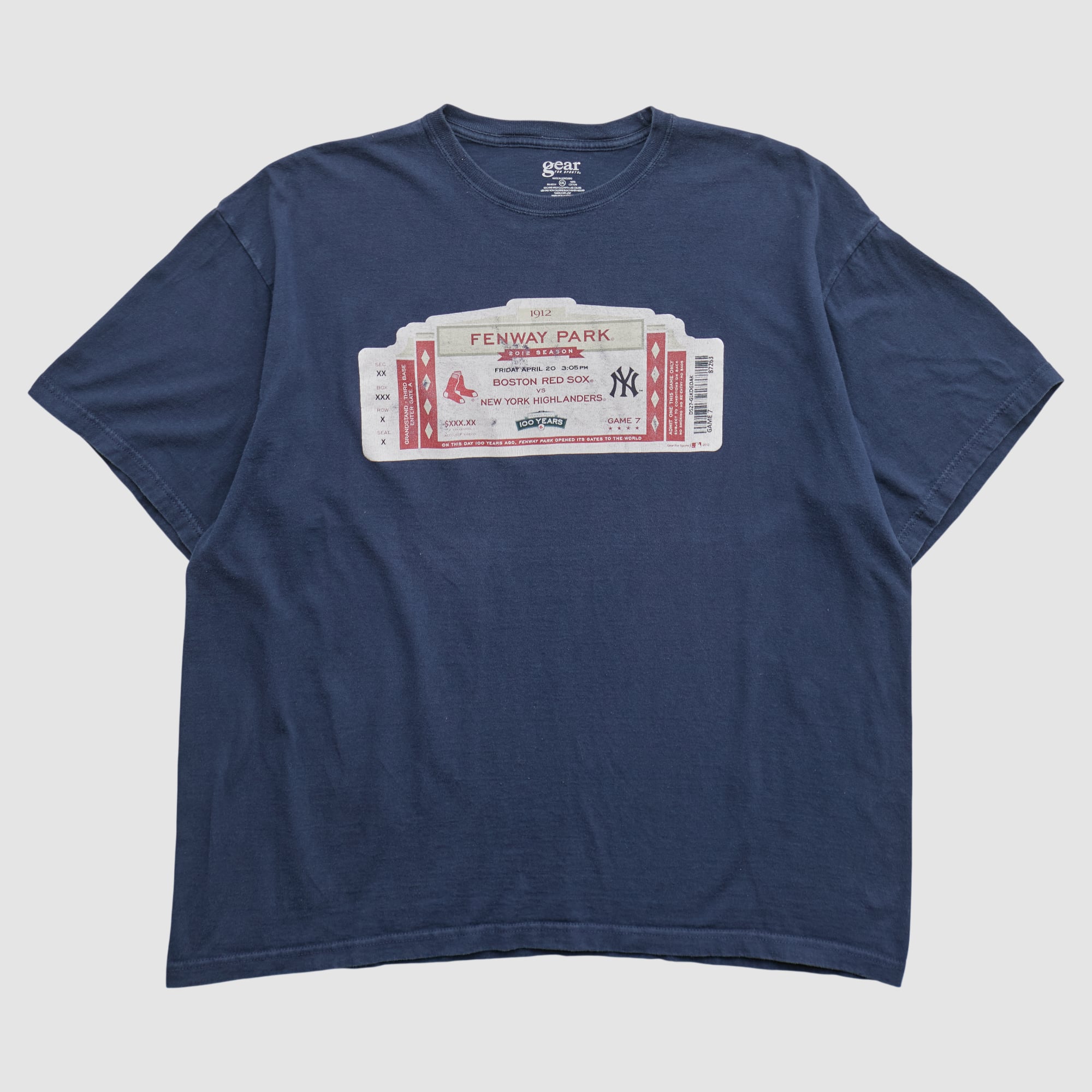 Boston Red Sox Gear For Sports 2012 T-shirt - Navy - 2XL