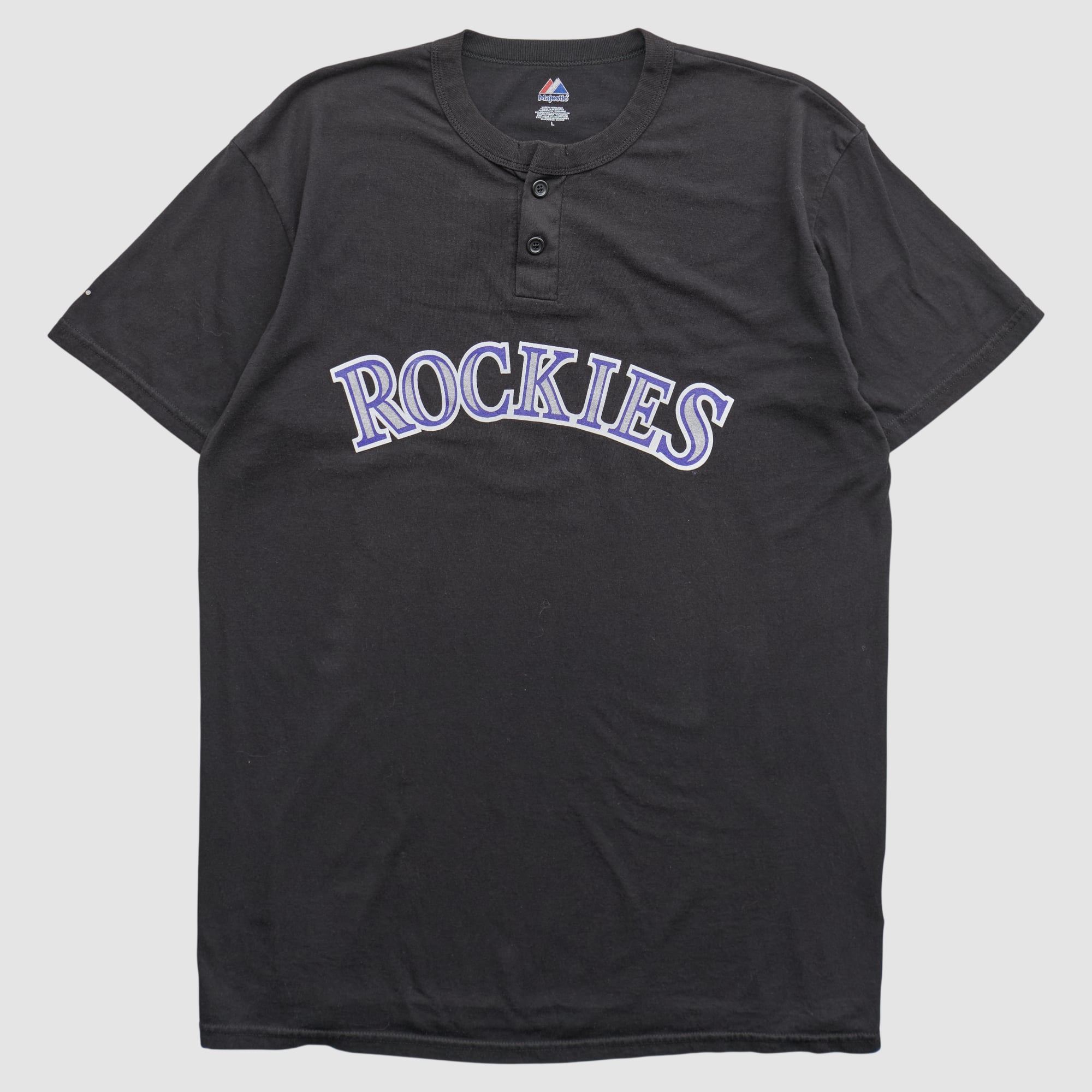 Colorado Rockies Majestic 2000s T-shirt - Black - L