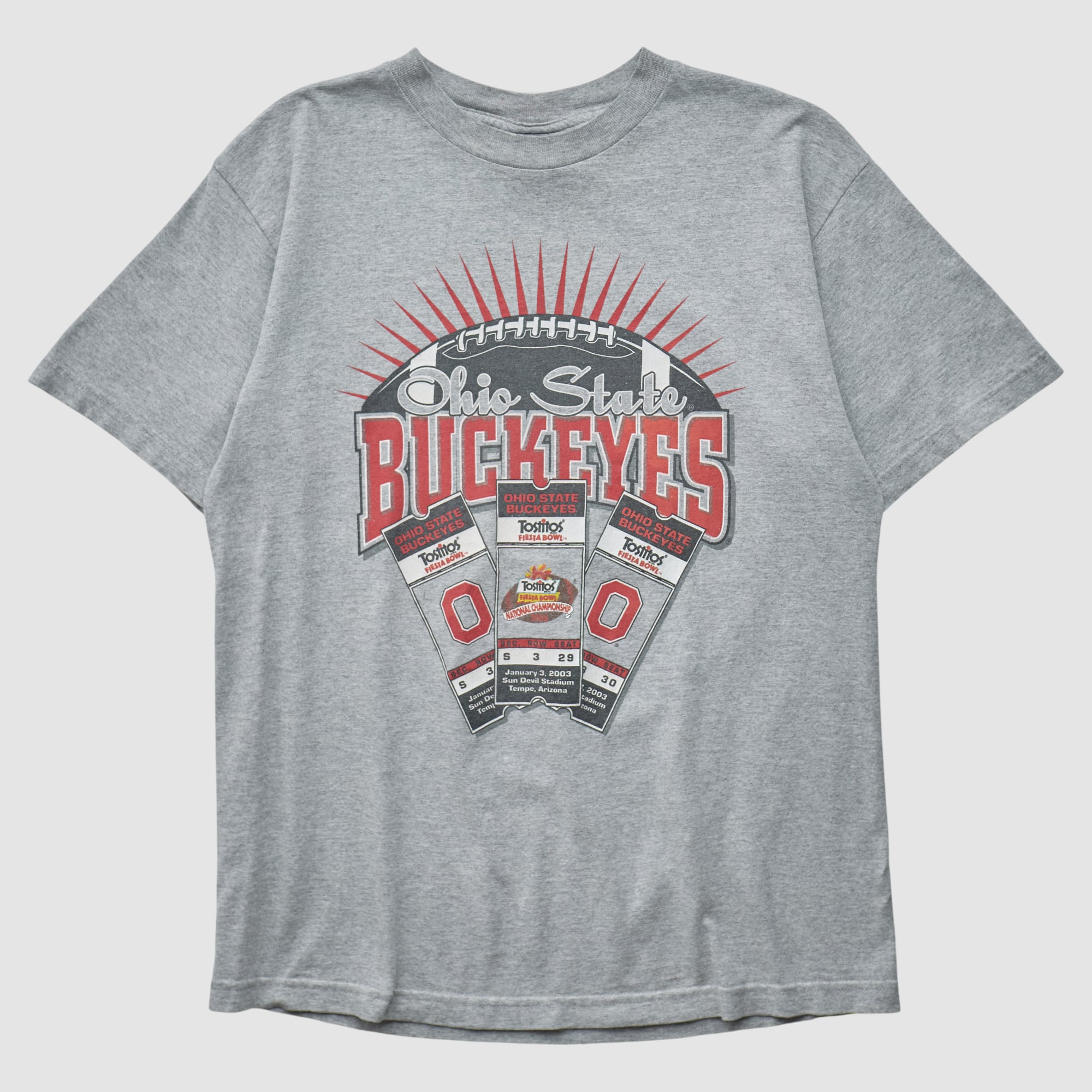 Ohio State Buckeyes Champs 2000s T-shirt - Heather Gray - S
