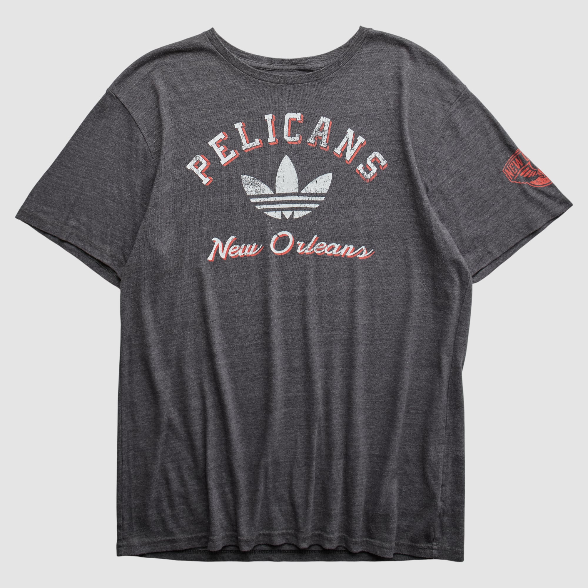 New Orleans Pelicans Adidas 2010s T-shirt - Charcoal - M