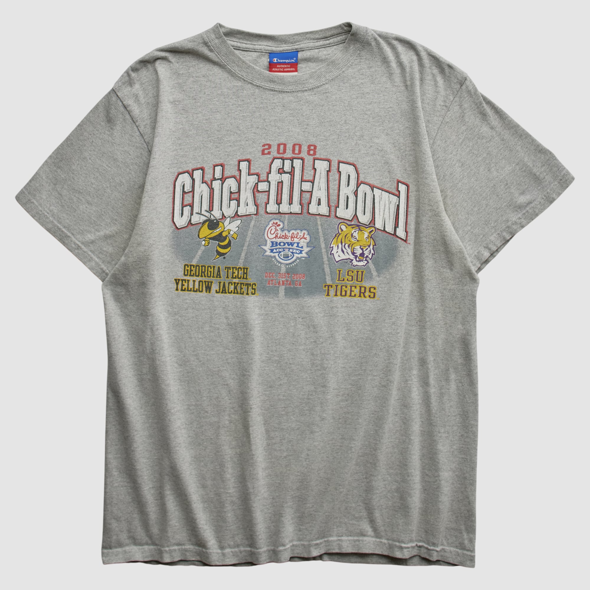 Chick-Fil-A Bowl Champion 2008 T-shirt - Heather Gray - S