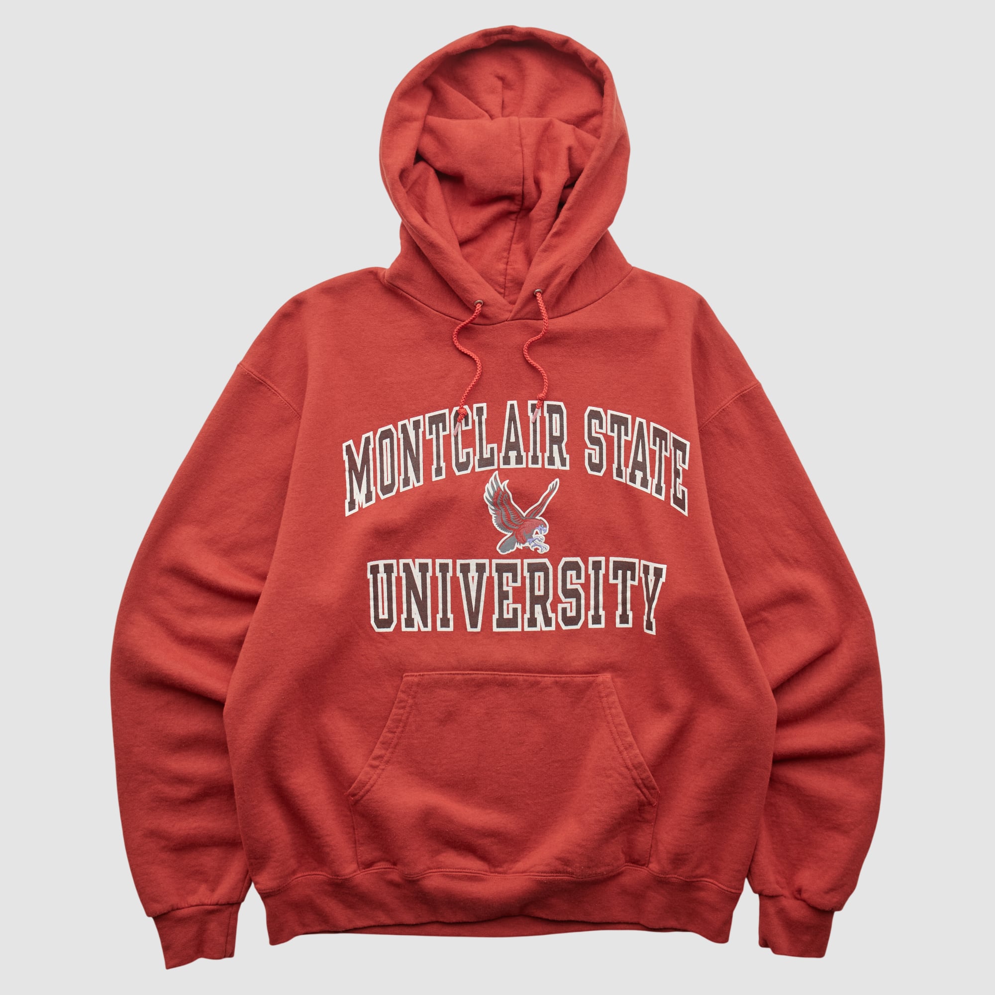 Montclair State Red Hawks Champion 2000s Hooded Pullover Sweatshirt - Red - S
