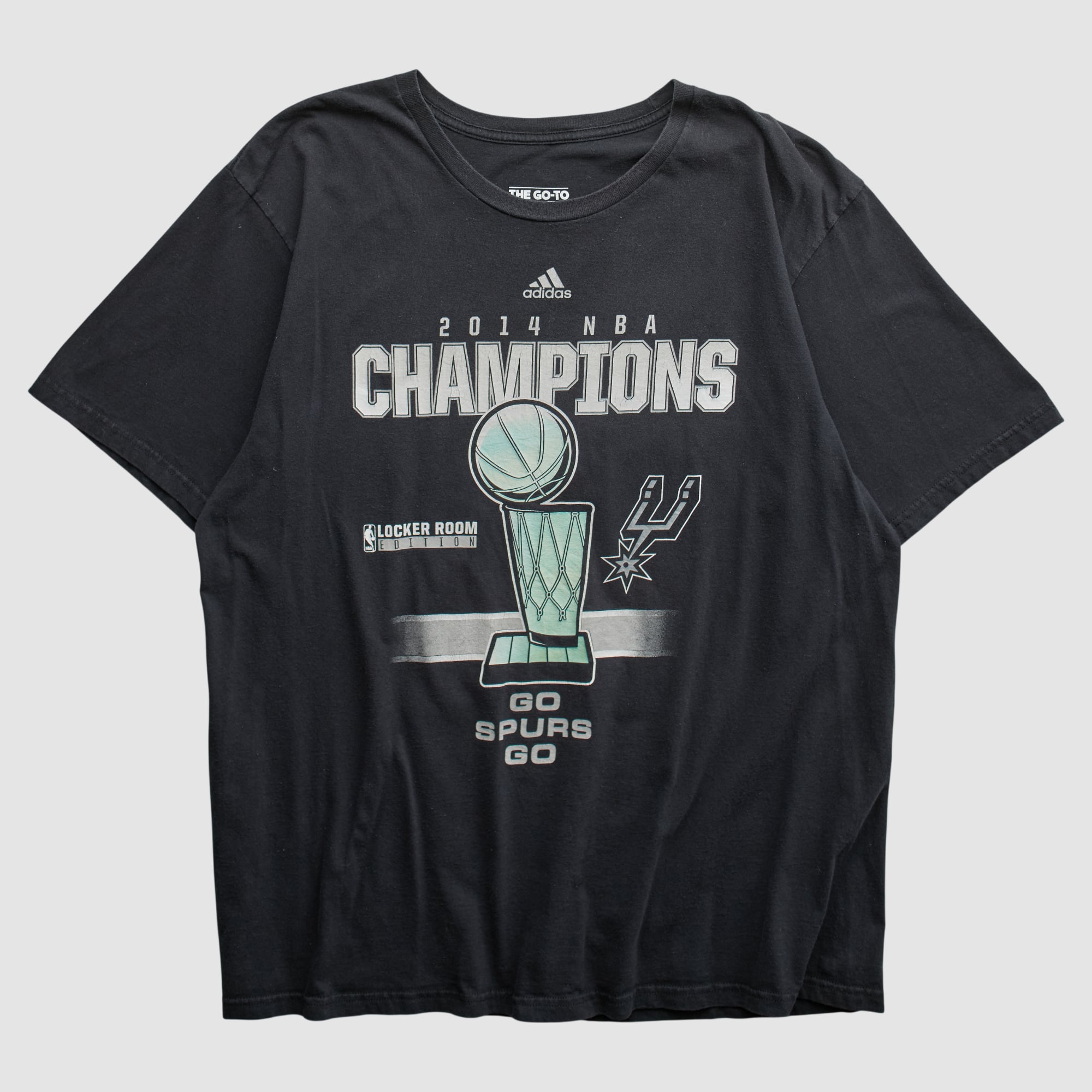 San Antonio Spurs Adidas 2014 T-shirt - Black - M