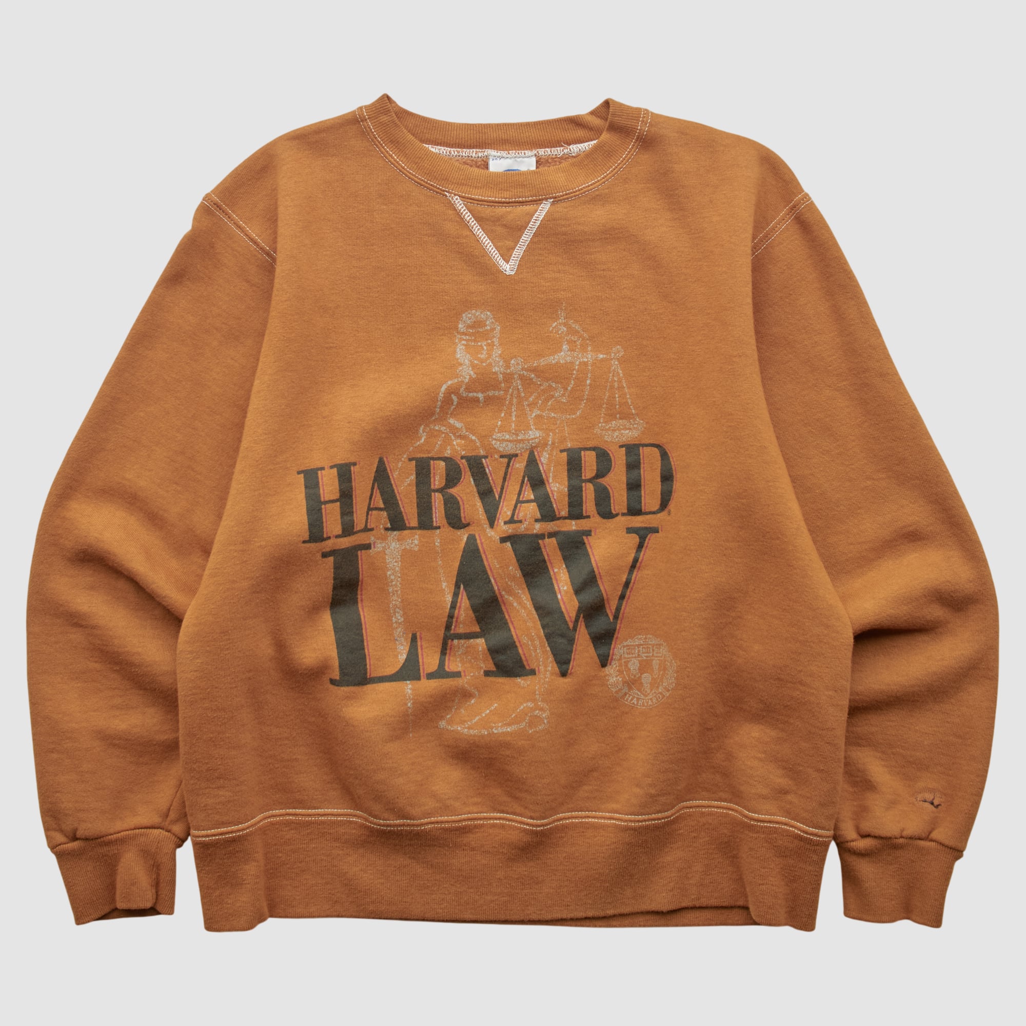 Harvard Crimson Champion 90s Pullover Sweatshirt - Clay - XS