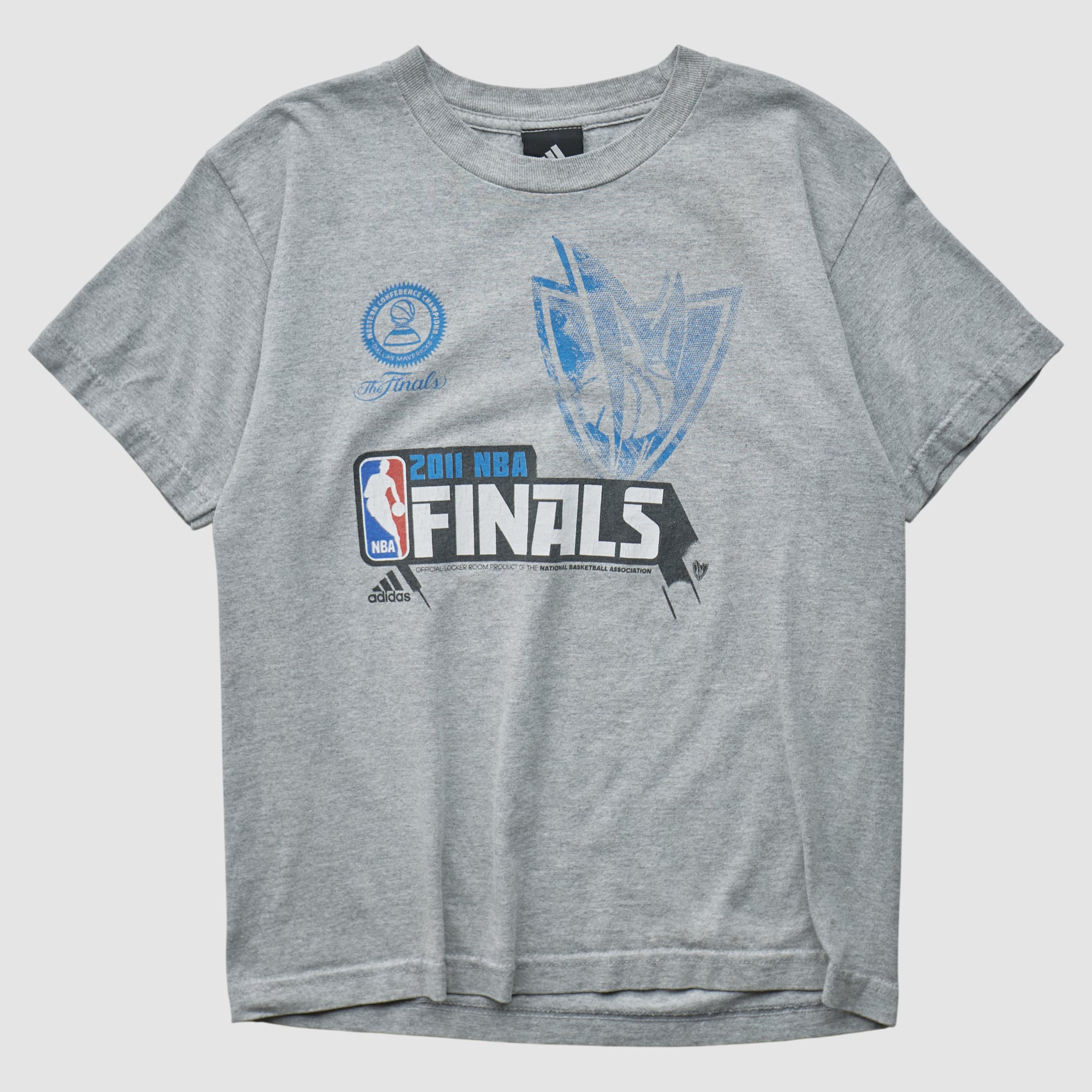 Dallas Mavericks Adidas 2011 T-shirt - Heather Gray - S