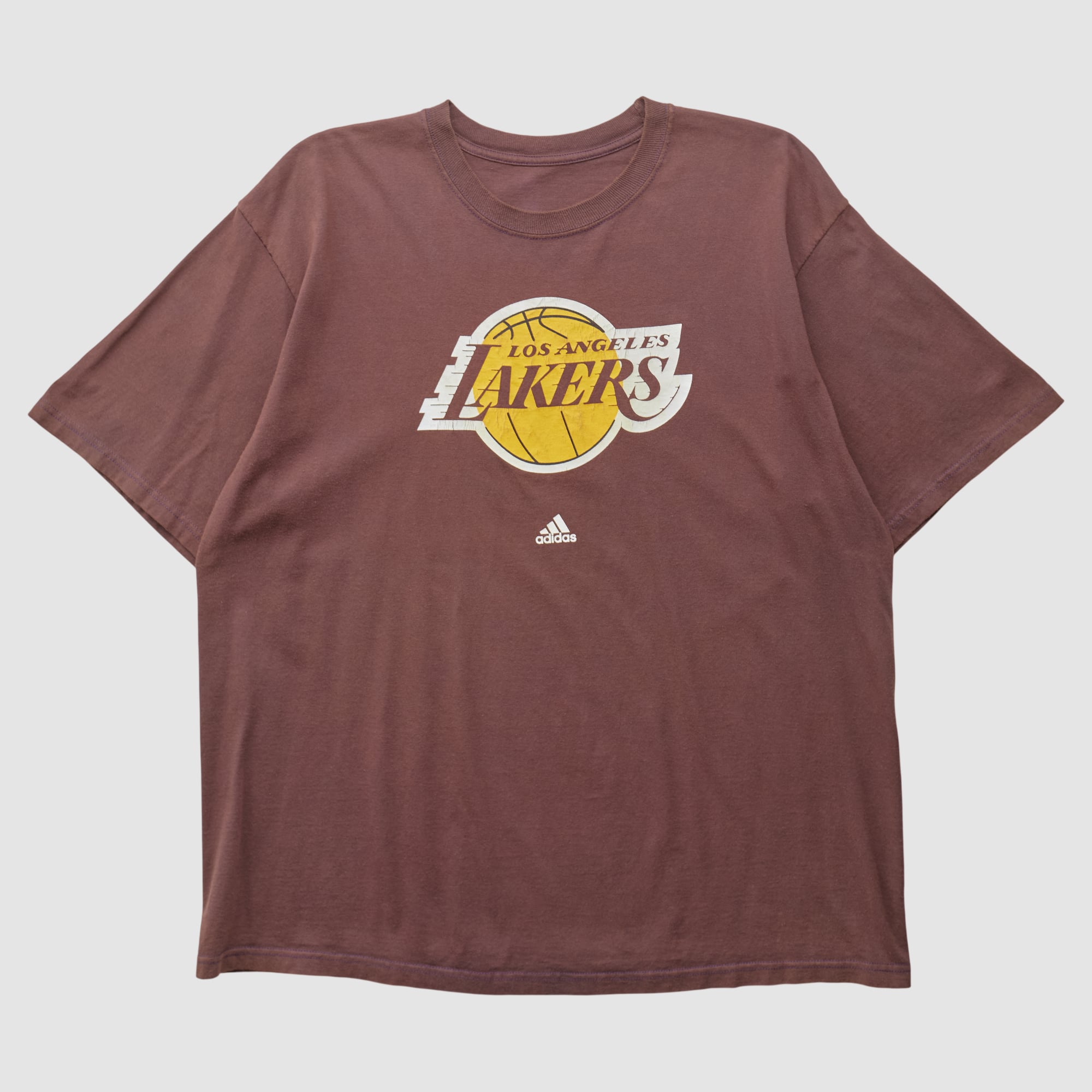 Los Angeles Lakers Adidas 2010s T-shirt - Brown - 2XL