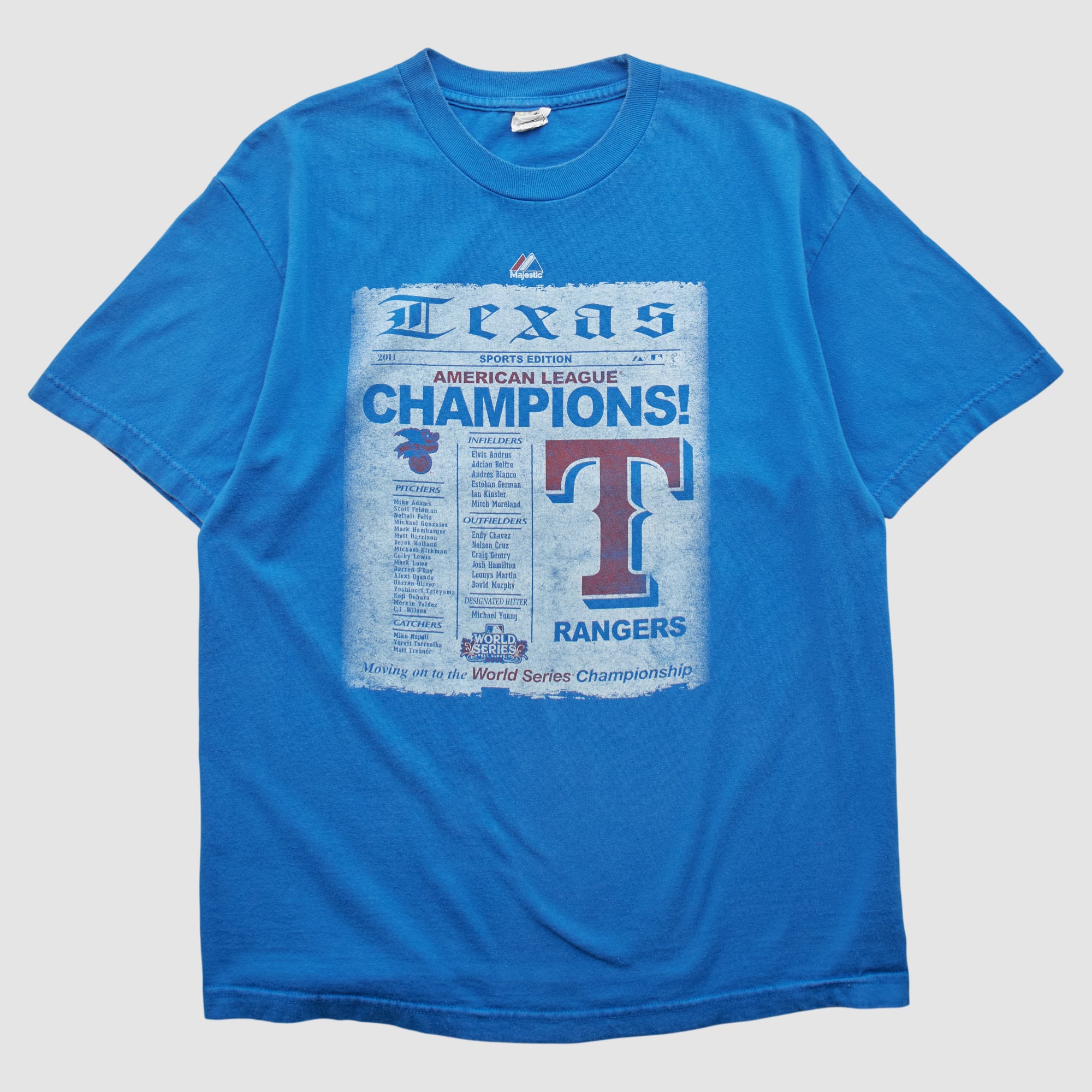 Texas Rangers Alstyle 2011 T-shirt - Blue - M