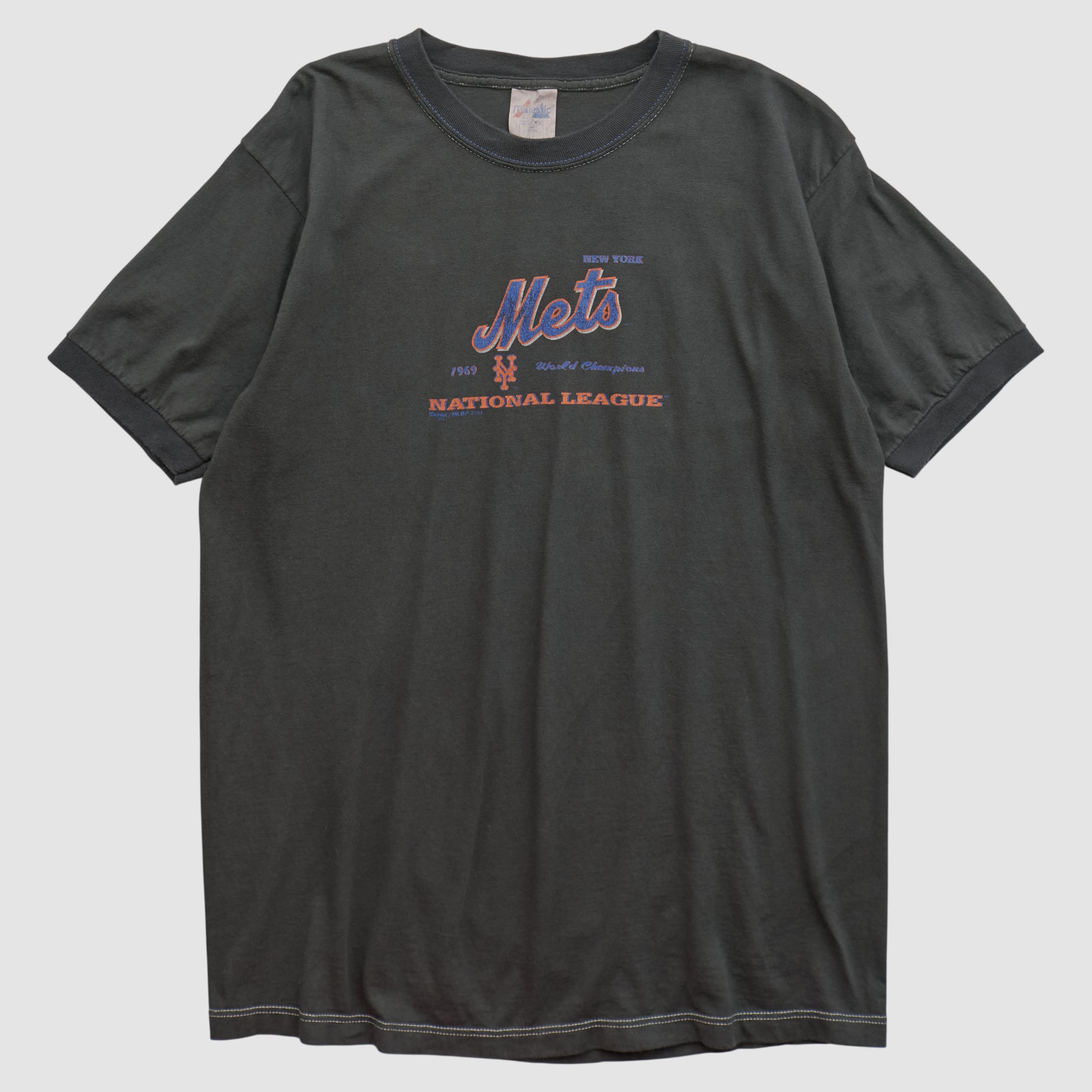 New York Mets Majestic 2000s T-shirt - Black - M