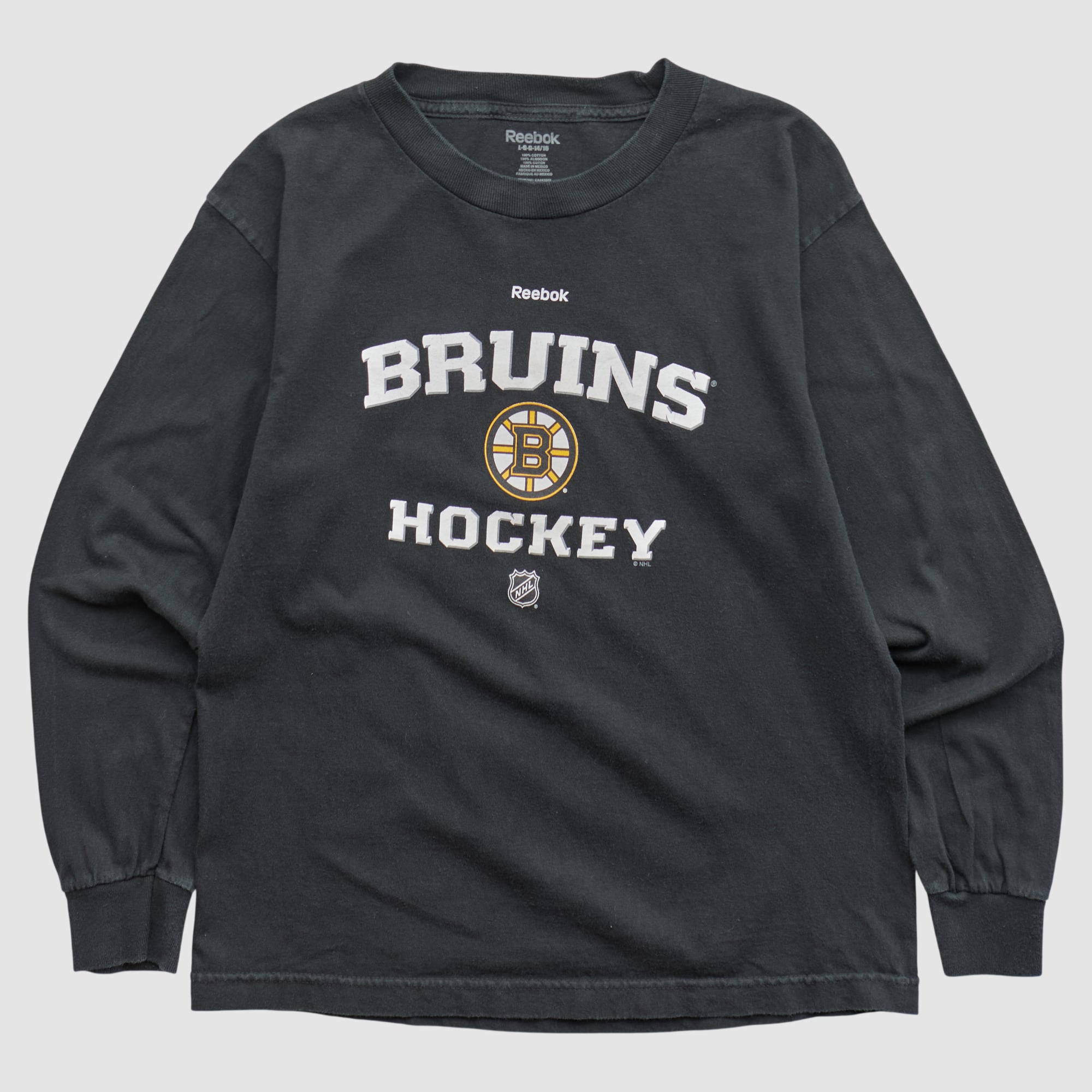 Boston Bruins Reebok 2010s Long Sleeve T-shirt - Black - XS