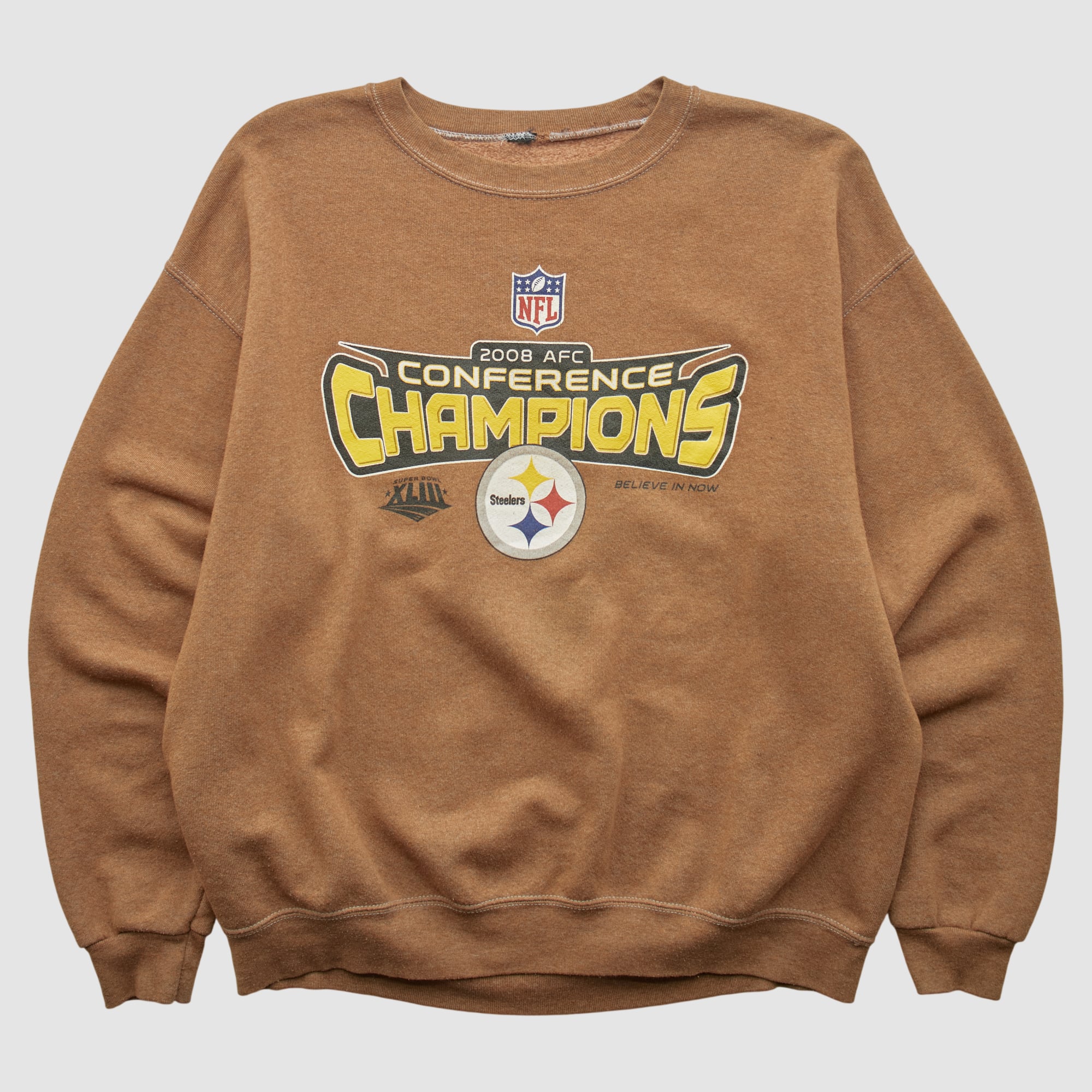 Pittsburgh Steelers NFL 2008 Pullover Sweatshirt - Clay - L