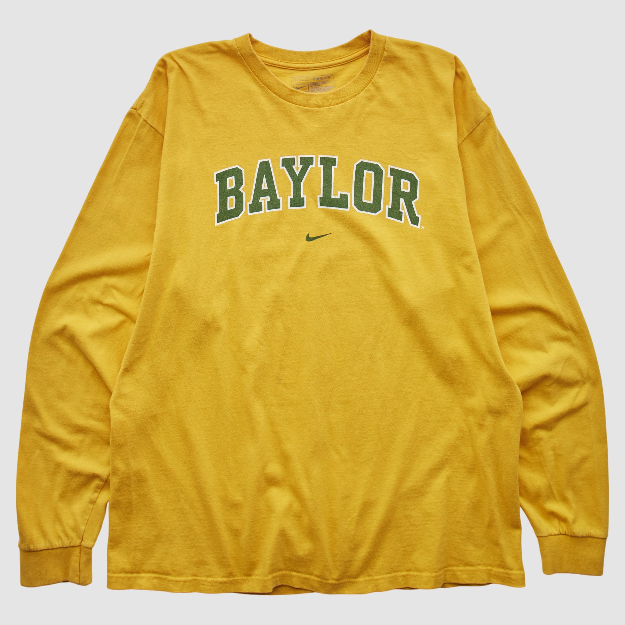 Baylor Bears Nike 2000s Long Sleeve T-shirt - Yellow - M