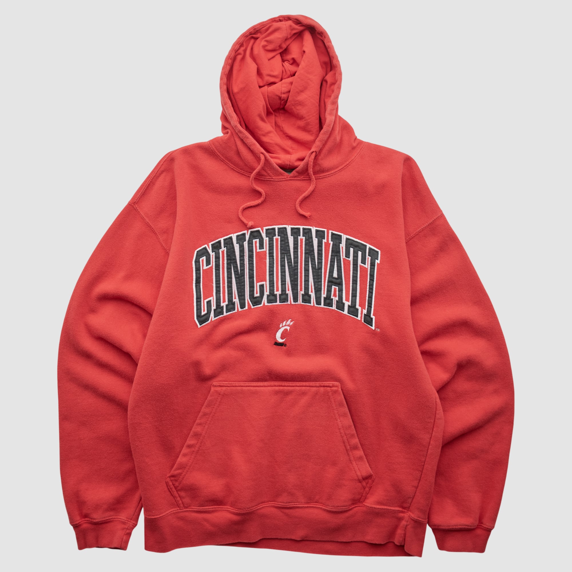 Cincinnati Bearcats J America Sportswear 2000s Hooded Pullover Sweatshirt - Red - L